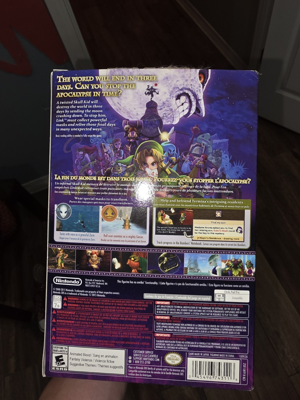 The Legend Of Zelda Majora’s Mask 3DS LE – Skull Kid Figure NO GAME FIG ONLY