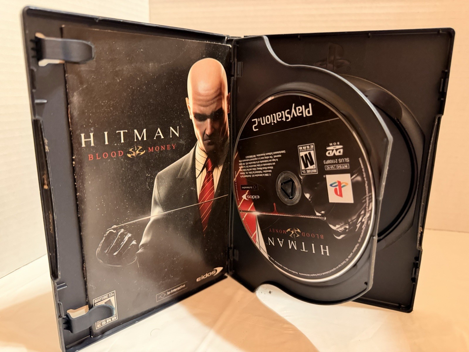 Hitman Blood Money PlayStation 2 MISSING BONUS DISC (TESTED WORKING)