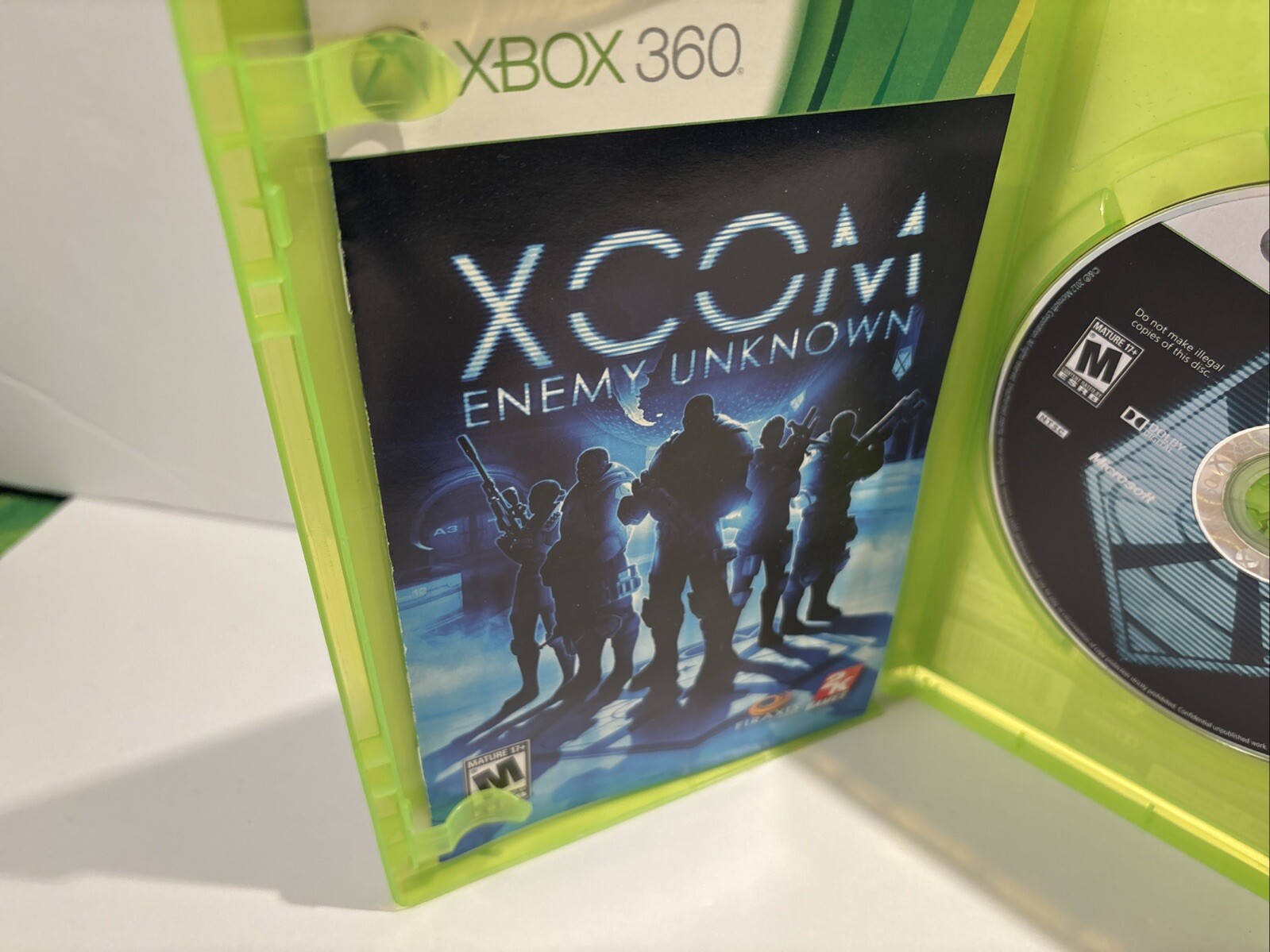 XCOM Enemy Unknown Microsoft Xbox 360 Manual Tested 2012