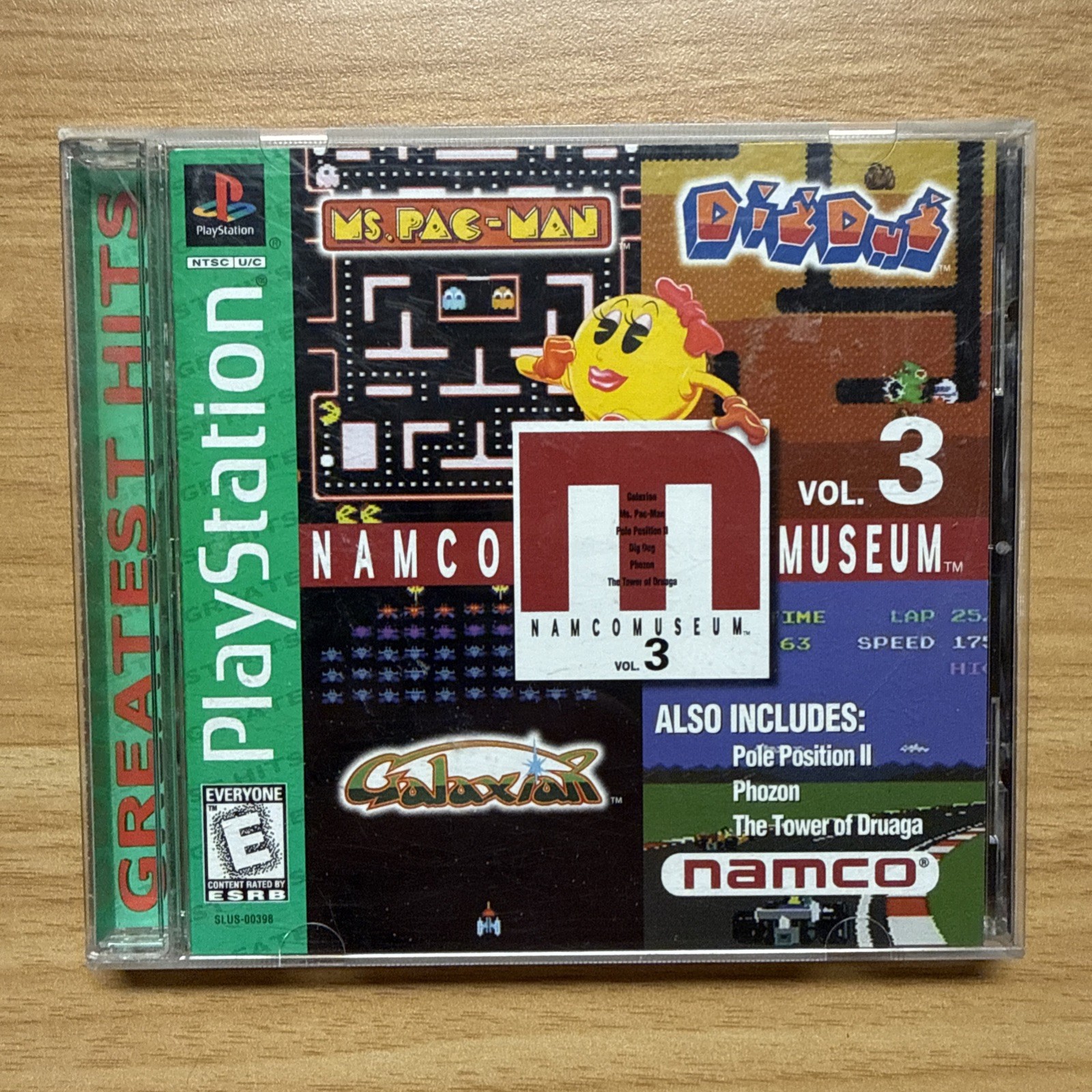 🔥 NAMCO MUSEUM VOL 3 – PS1 PlayStation 1🔥💯COMPLETE- MS PAC-MAN