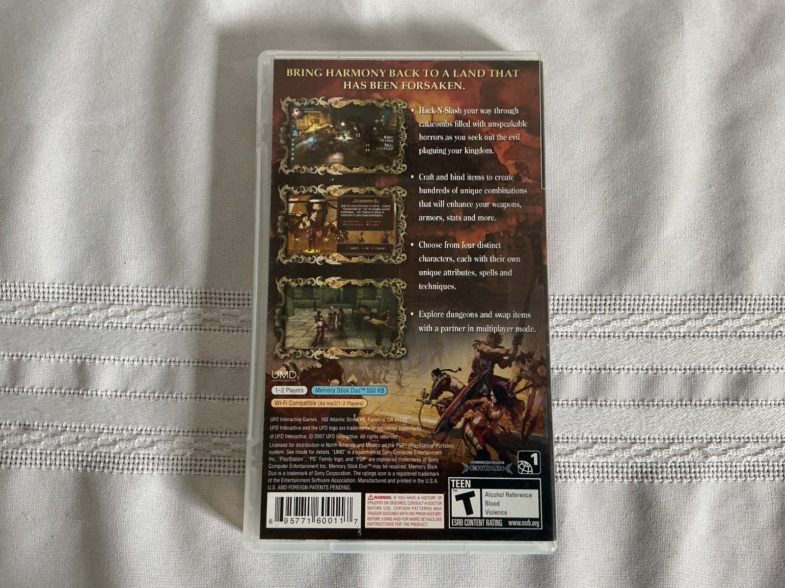 Warriors of the Lost Empire (Sony PSP, 2007) Manual Included