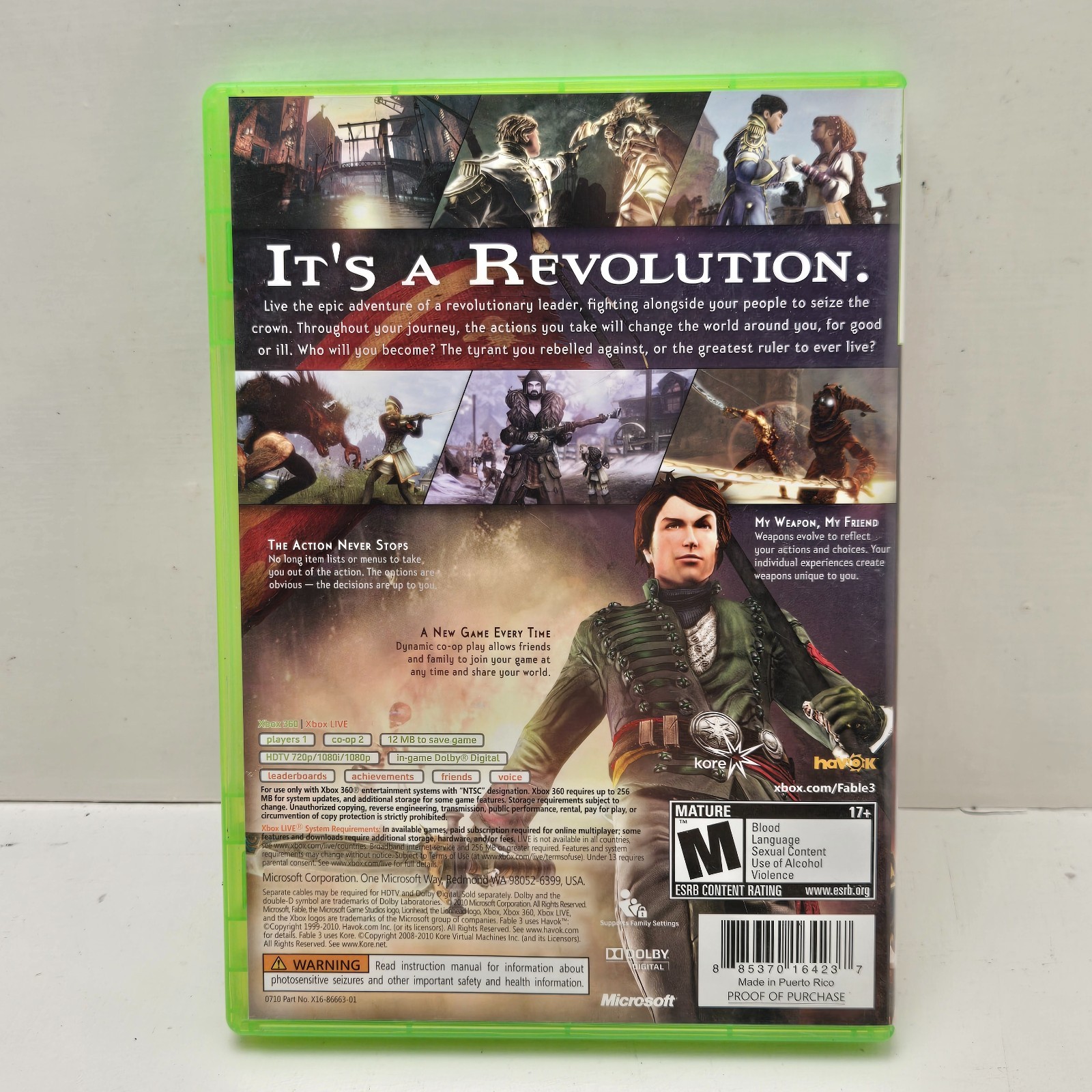 Fable III (3) Xbox 360 CIB Tested Complete