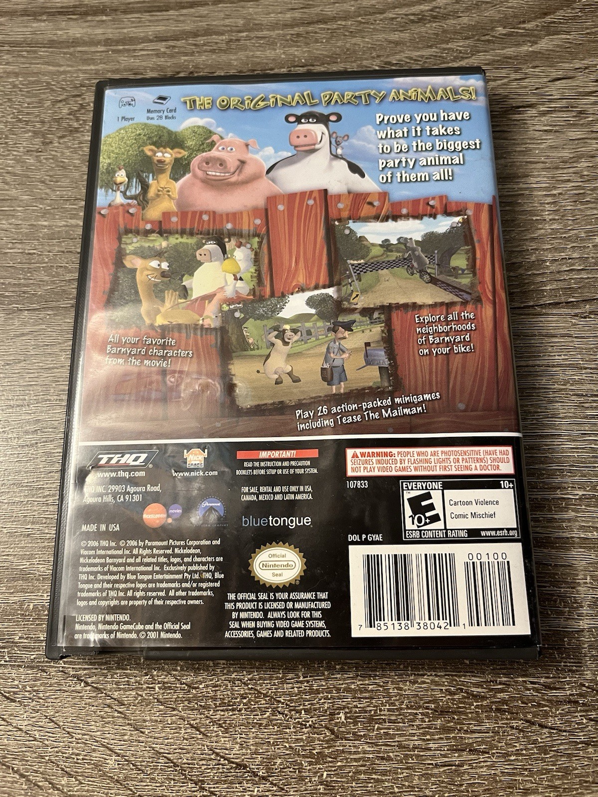 Barnyard Nintendo GameCube 2006 Complete CIB Tested