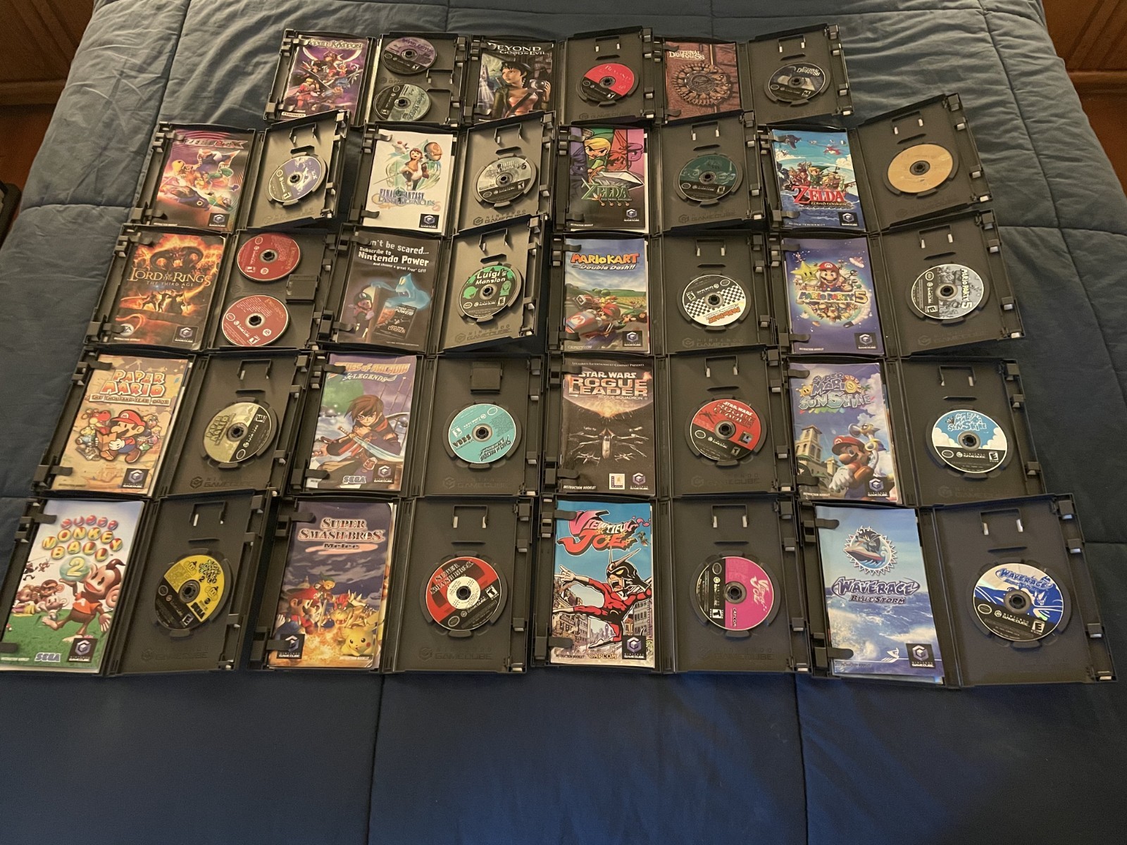Nintendo Gamecube Game Lot Bundle 19 games x1 memory card Mario Zelda