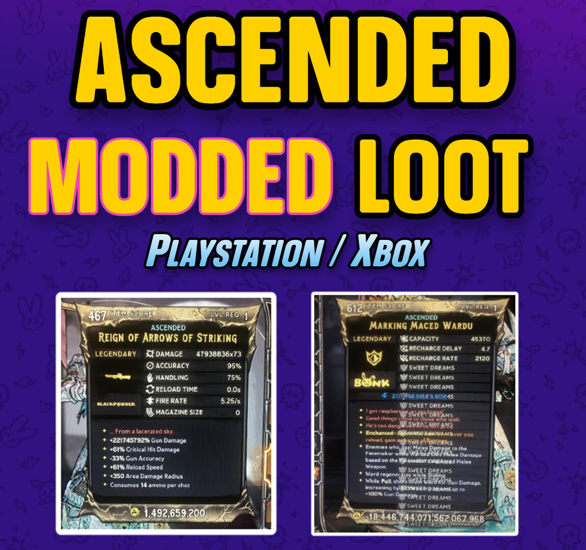 Tiny Tina’s Wonderlands LEVEL 1 MODDED GEAR ⭐️ (Playstation | XBOX | PC)