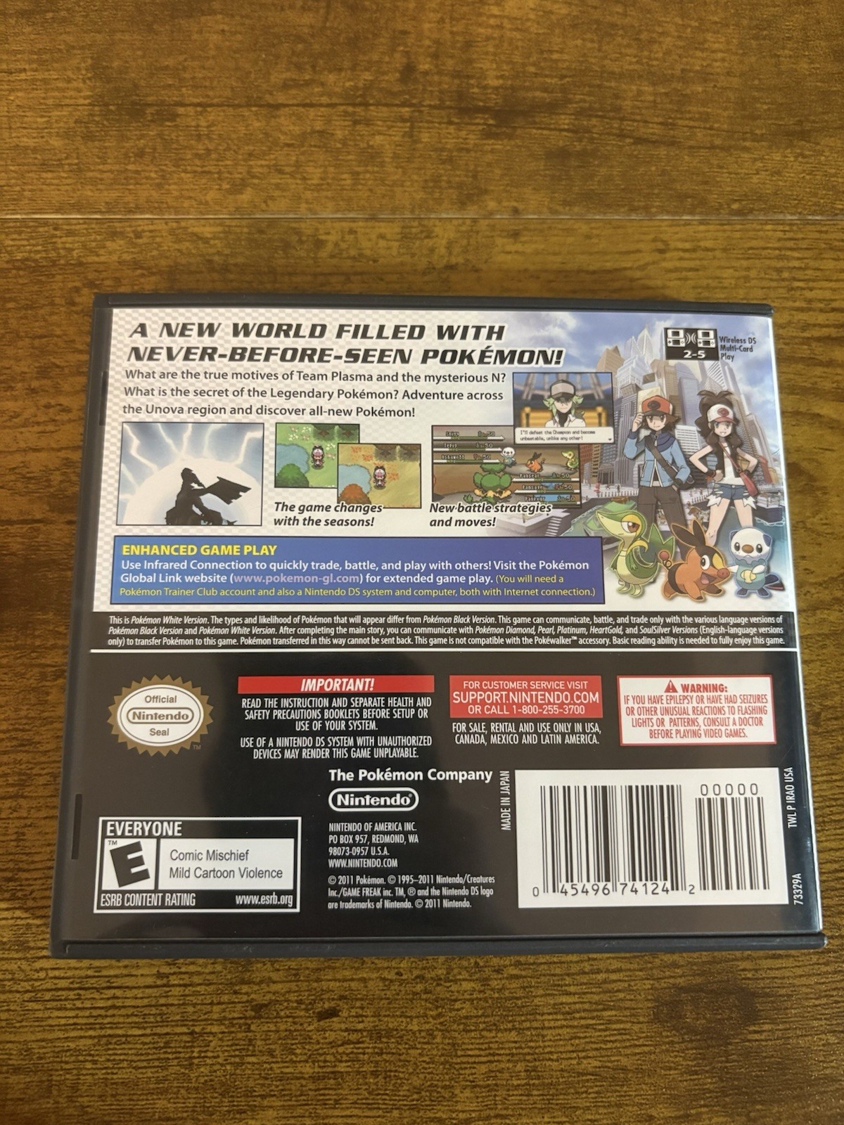 Pokemon White Version Nintendo DS Authentic CIB Tested Case Manual Tested Works