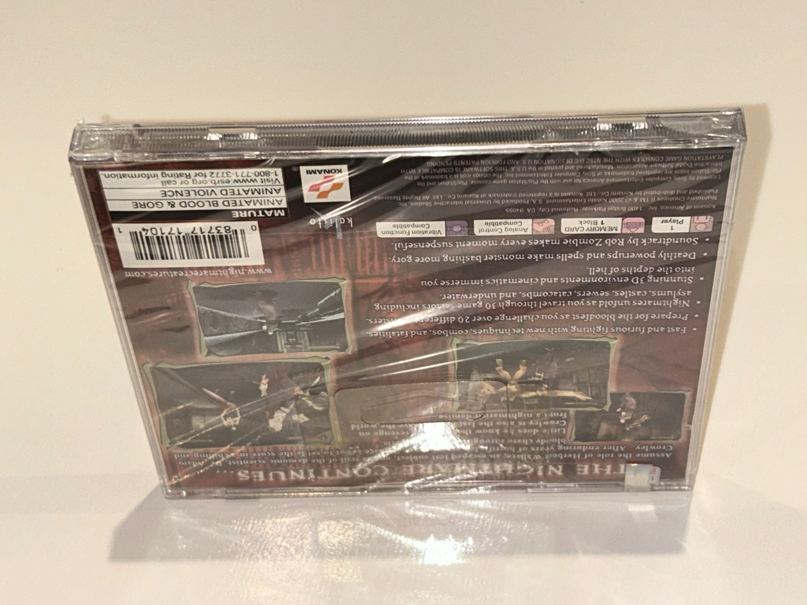 Nightmare Creatures ll, 2 (Sony PlayStation 1, 2000) PS1 Brand New, Sealed MINT