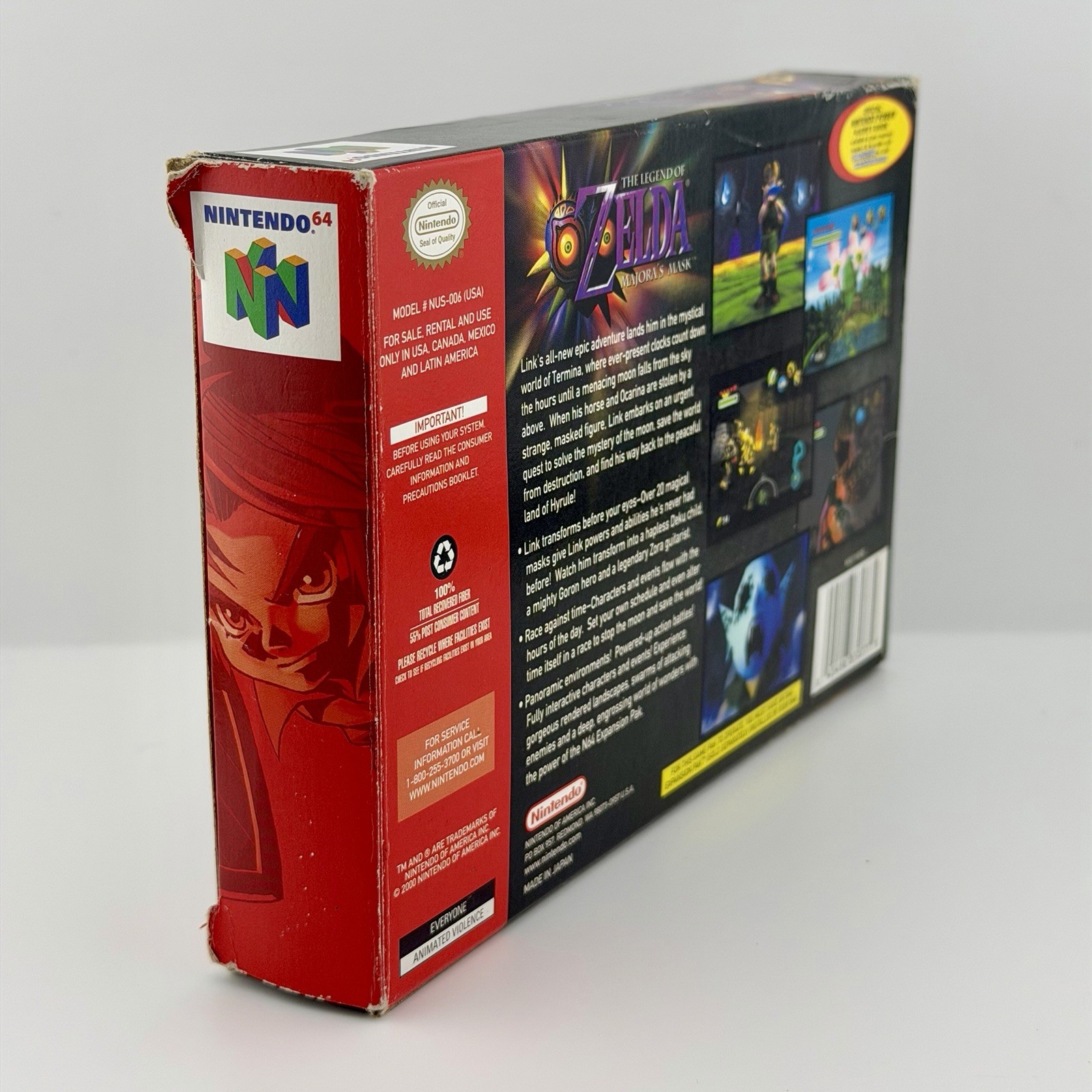 Legend of Zelda: Majora’s Mask Collector’s Edition Complete w/ Box & Manual N64