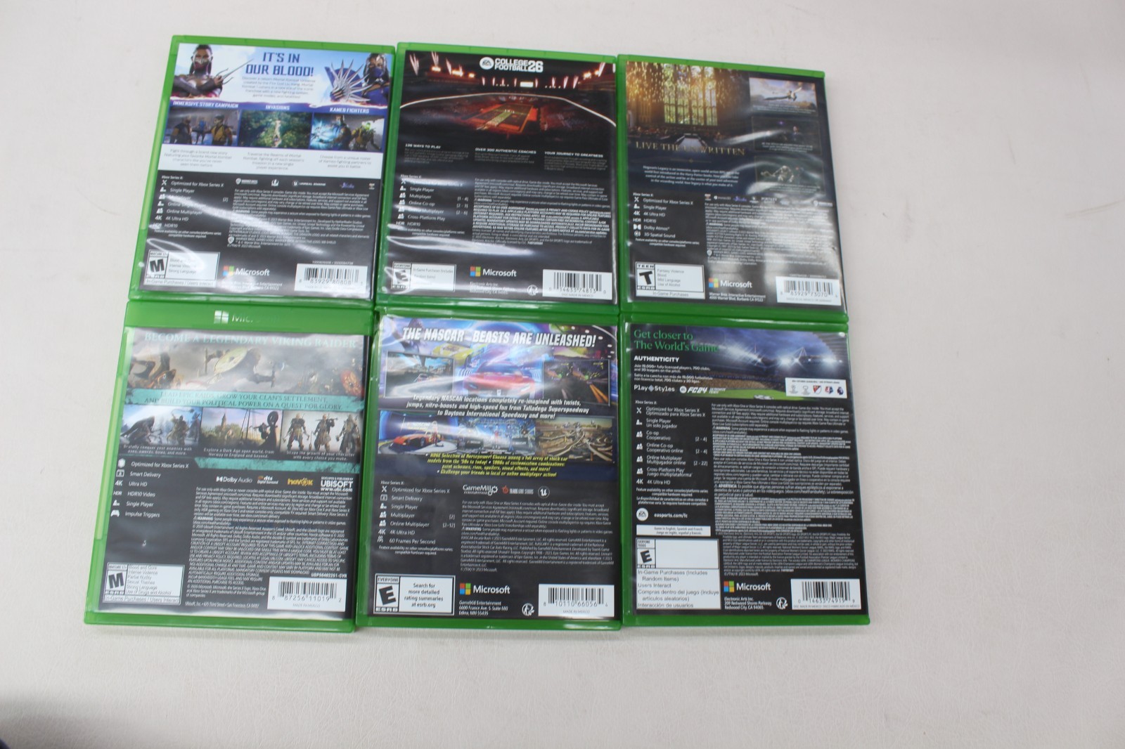 27 Assorted Microsoft XBOX (SERIES X / ONE) Games in Cases