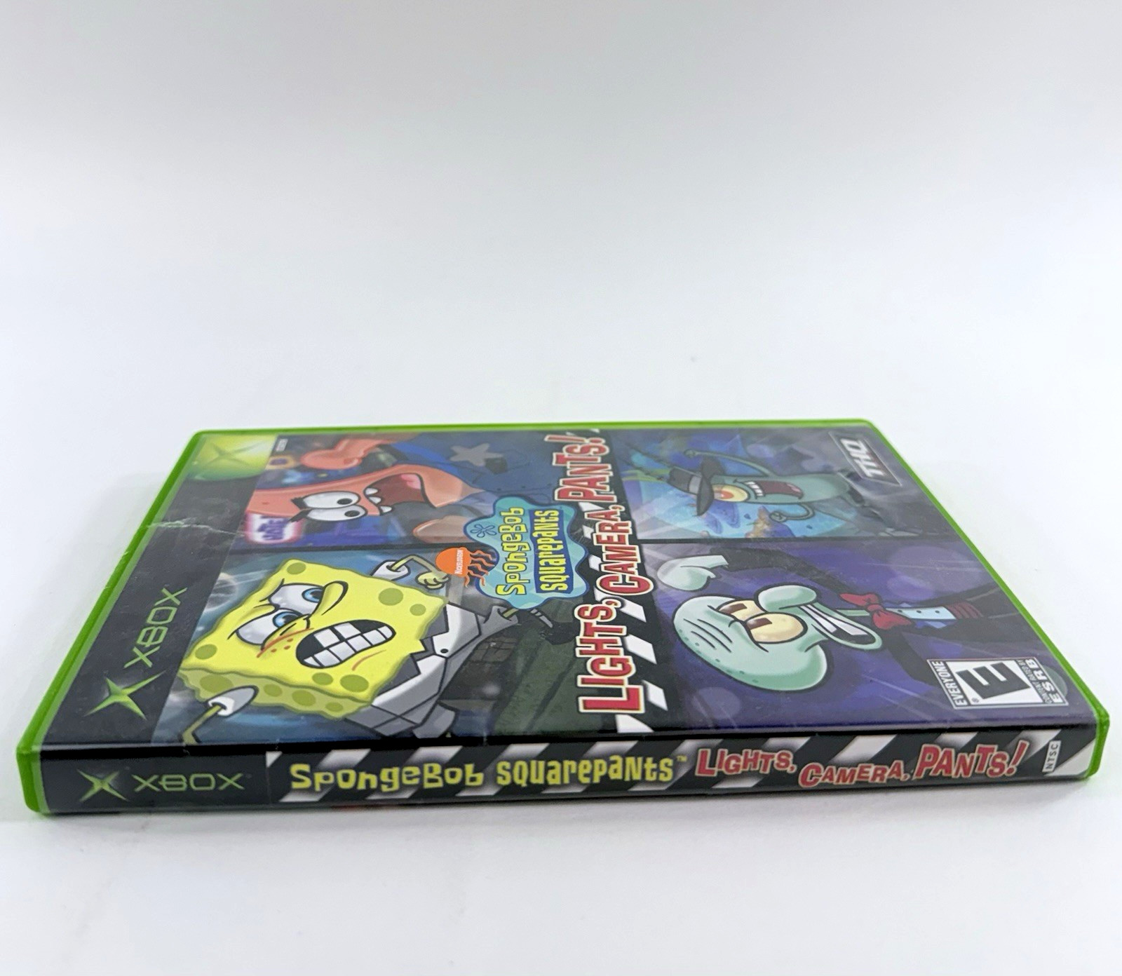 SpongeBob SquarePants: Lights, Camera, Pants (Microsoft Xbox, 2005) Game & Case