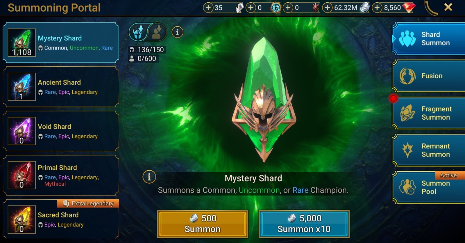 Raid Shadow Legends | Starter Mythical – Theodosia : 91k energy / 26 Legendary