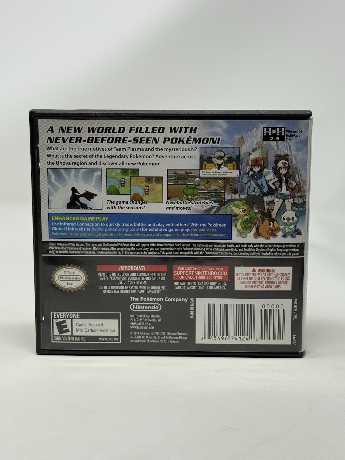 Pokemon White Version Nintendo DS Complete CIB with All Inserts Authentic Tested