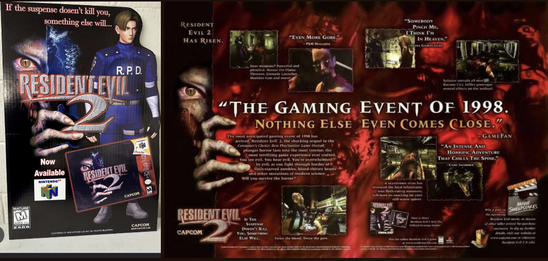 🕯️Resident Evil 2 (1999) N64 – Box, Manual (Nintendo 64) 🎮 Complete CIB