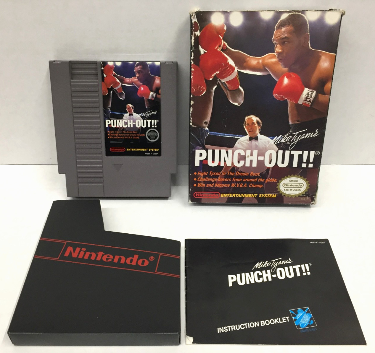COMPLETE Mike Tyson’s PUNCH-OUT!! Nintendo NES CIB Manual BOXING Tested WORKING