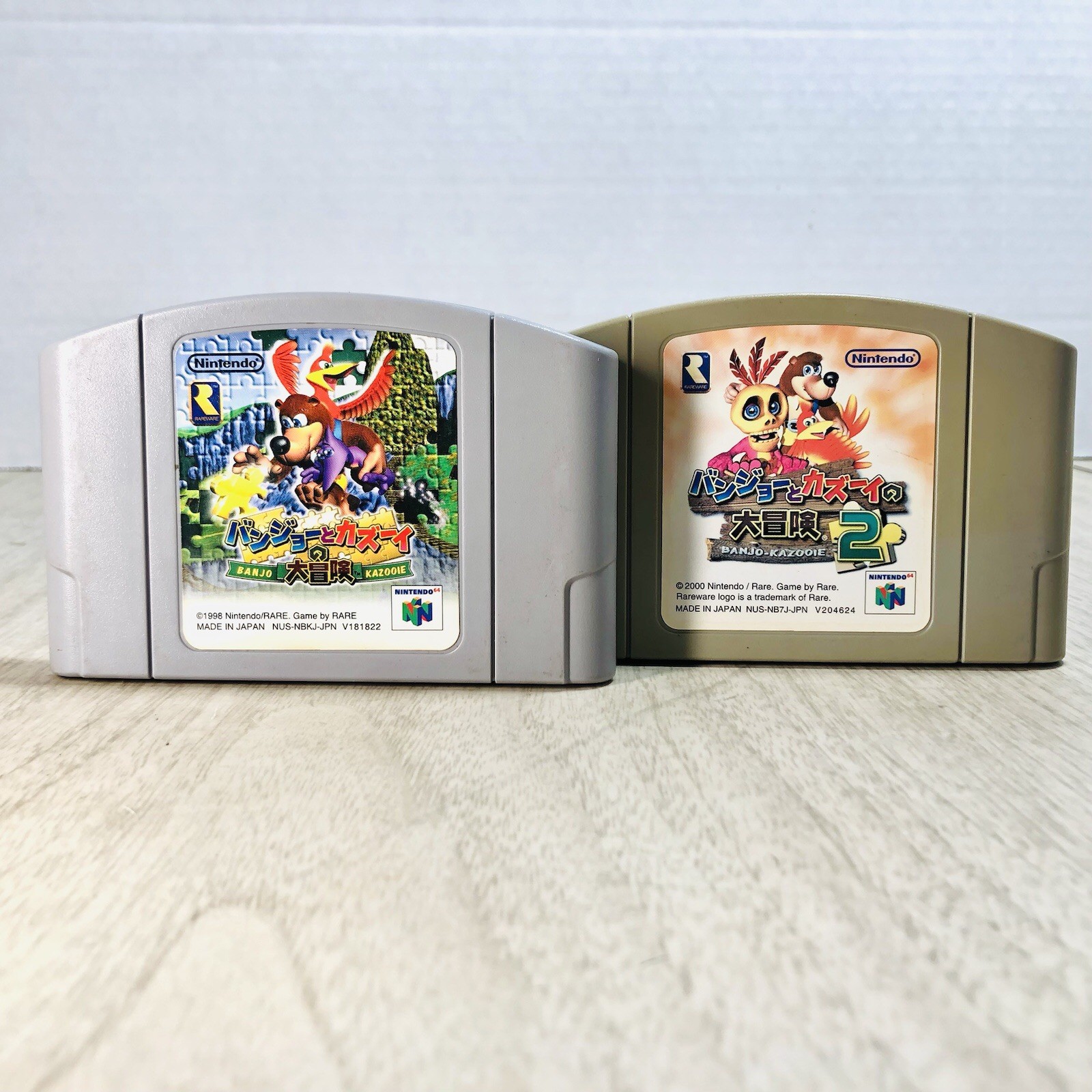 Nintendo 64 BANJO and KAZOOIE ADVENTURE 1&2 Cartridges Only (Nintendo 64) Tested