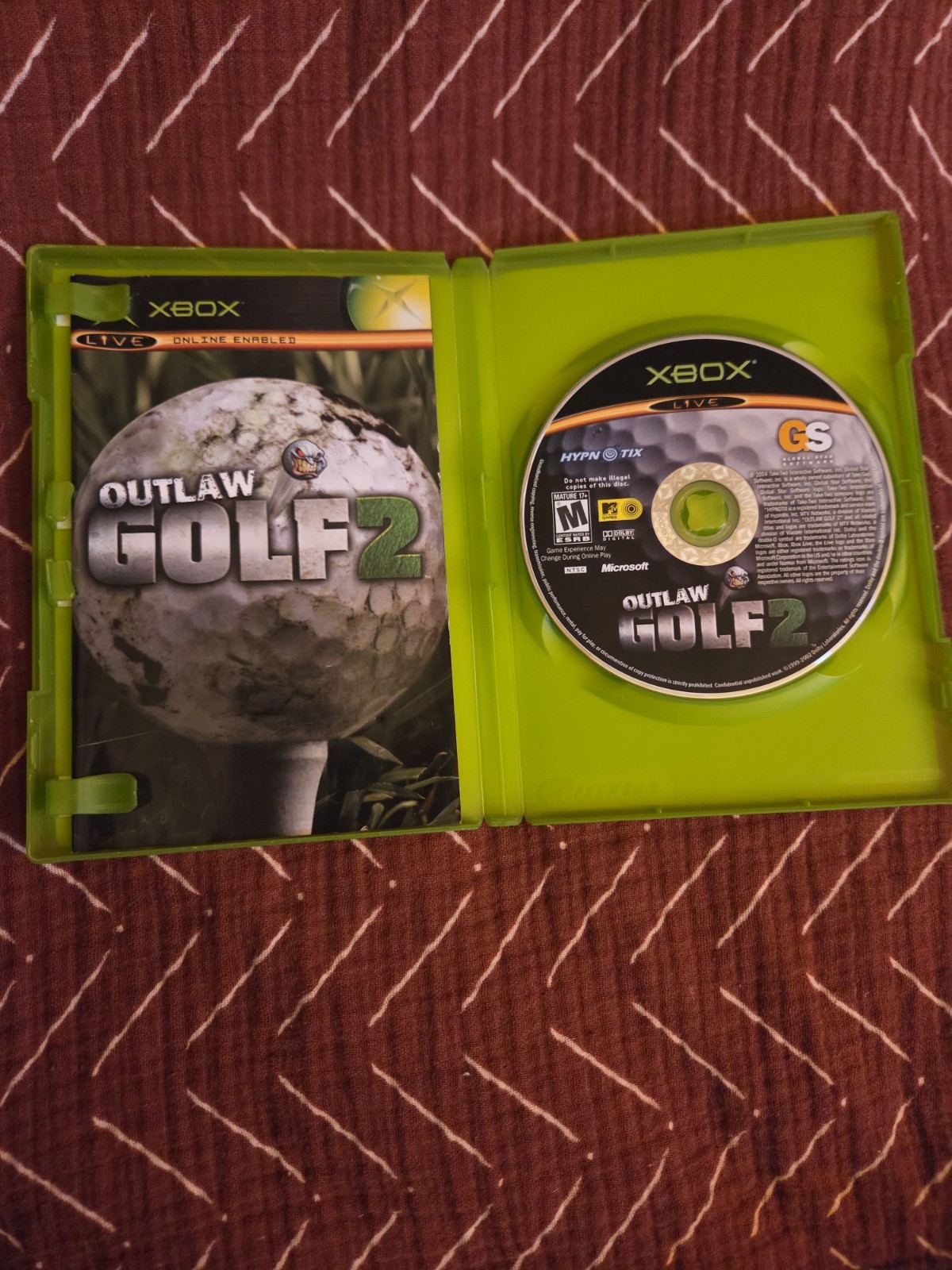 Outlaw Golf 2 Xbox Global Star Software Manual Included Outlaw Series