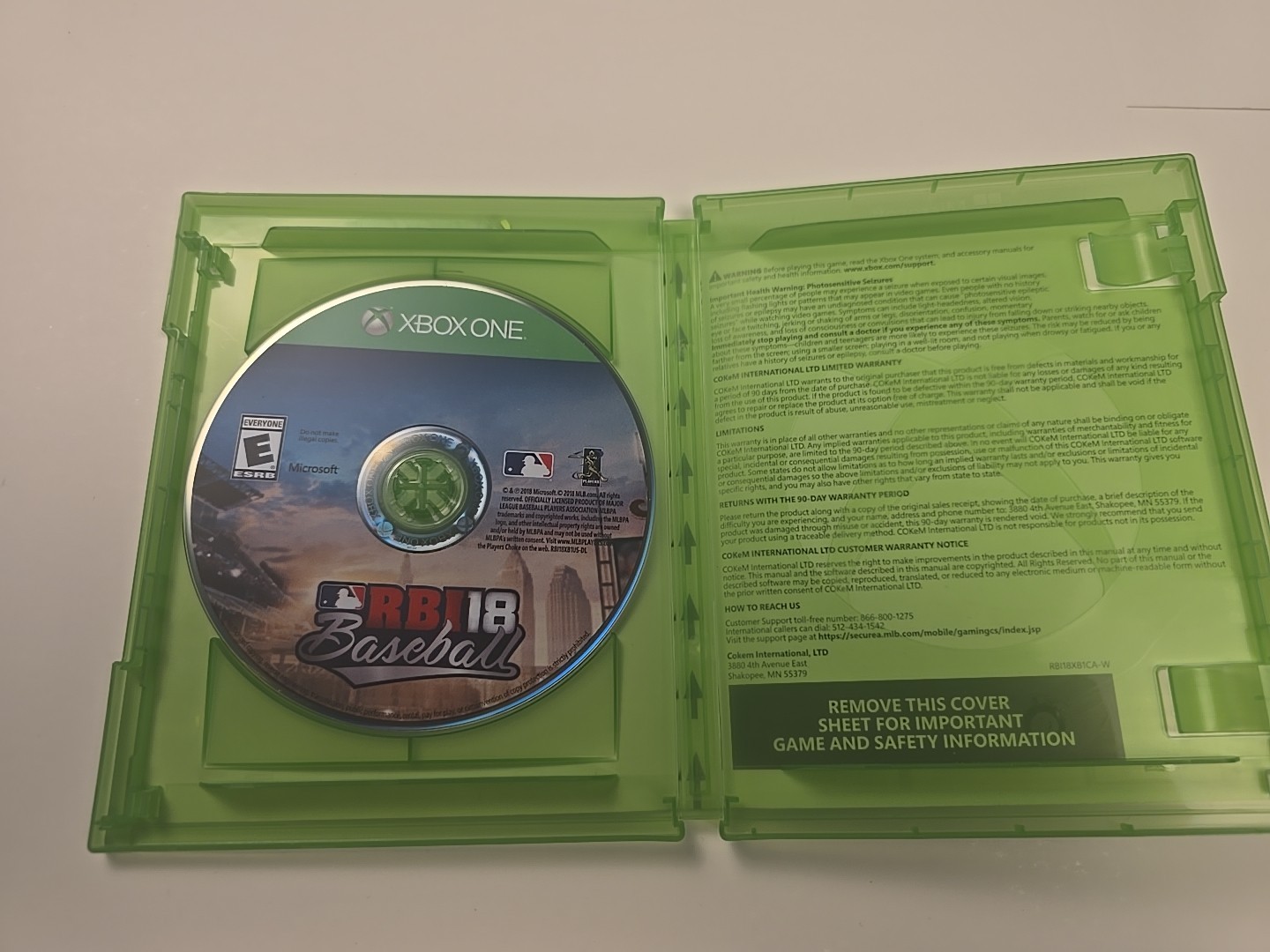 R.B.I. Baseball 18 (Xbox One, 2018) Complete In Box CIB Tested Authentic Clean