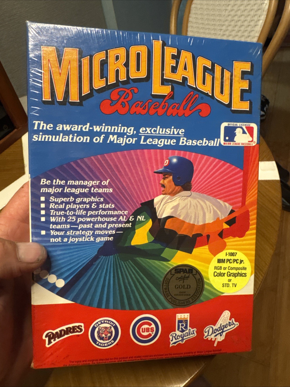 1984 Micro League Baseball MLB Simulation Game Vintage Sealed NOS New IBM PC/JR