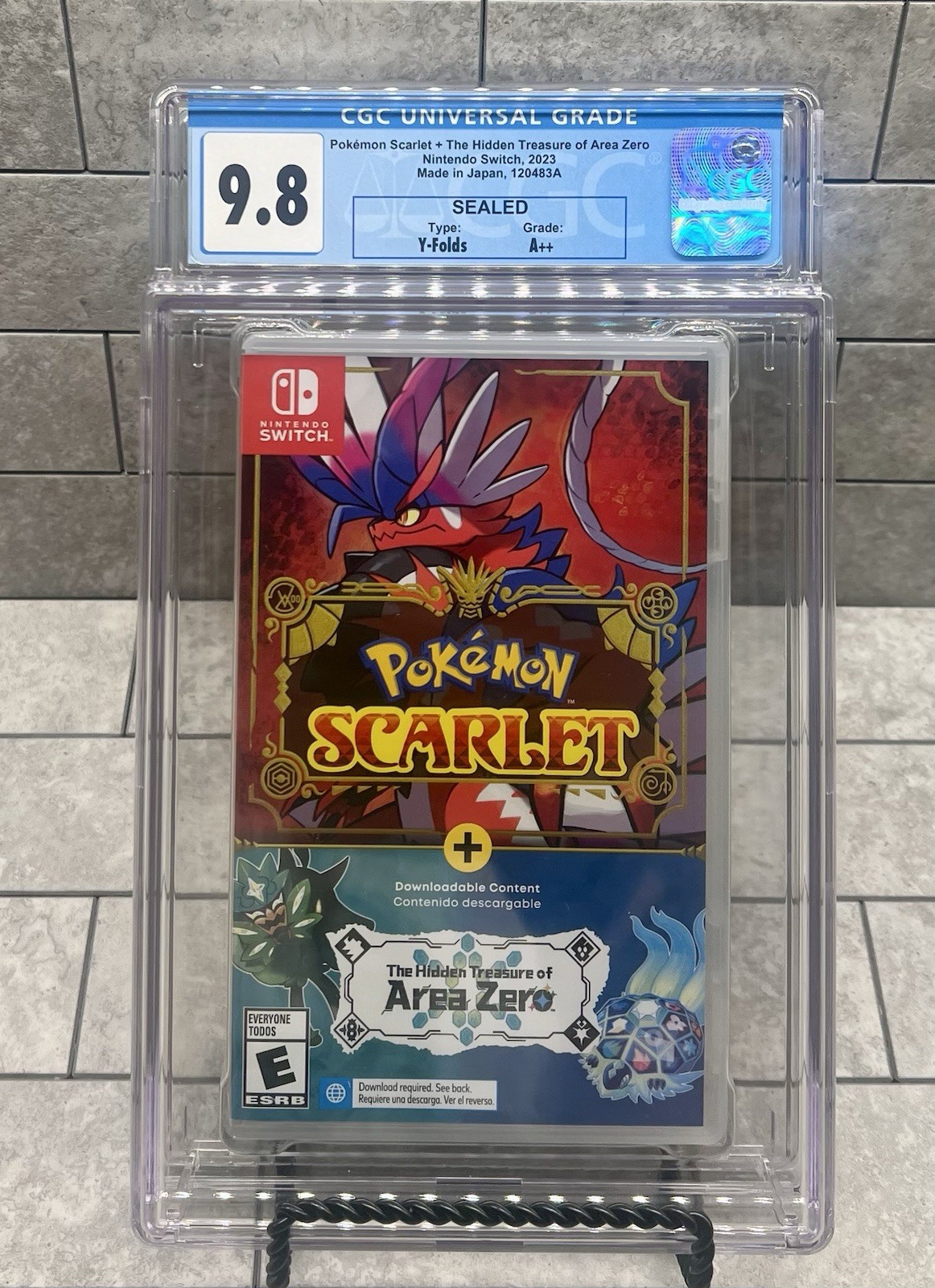 Pokémon Scarlet + The Hidden Treasure of Area Zero CGC U9.8 A++ Switch [120483A]