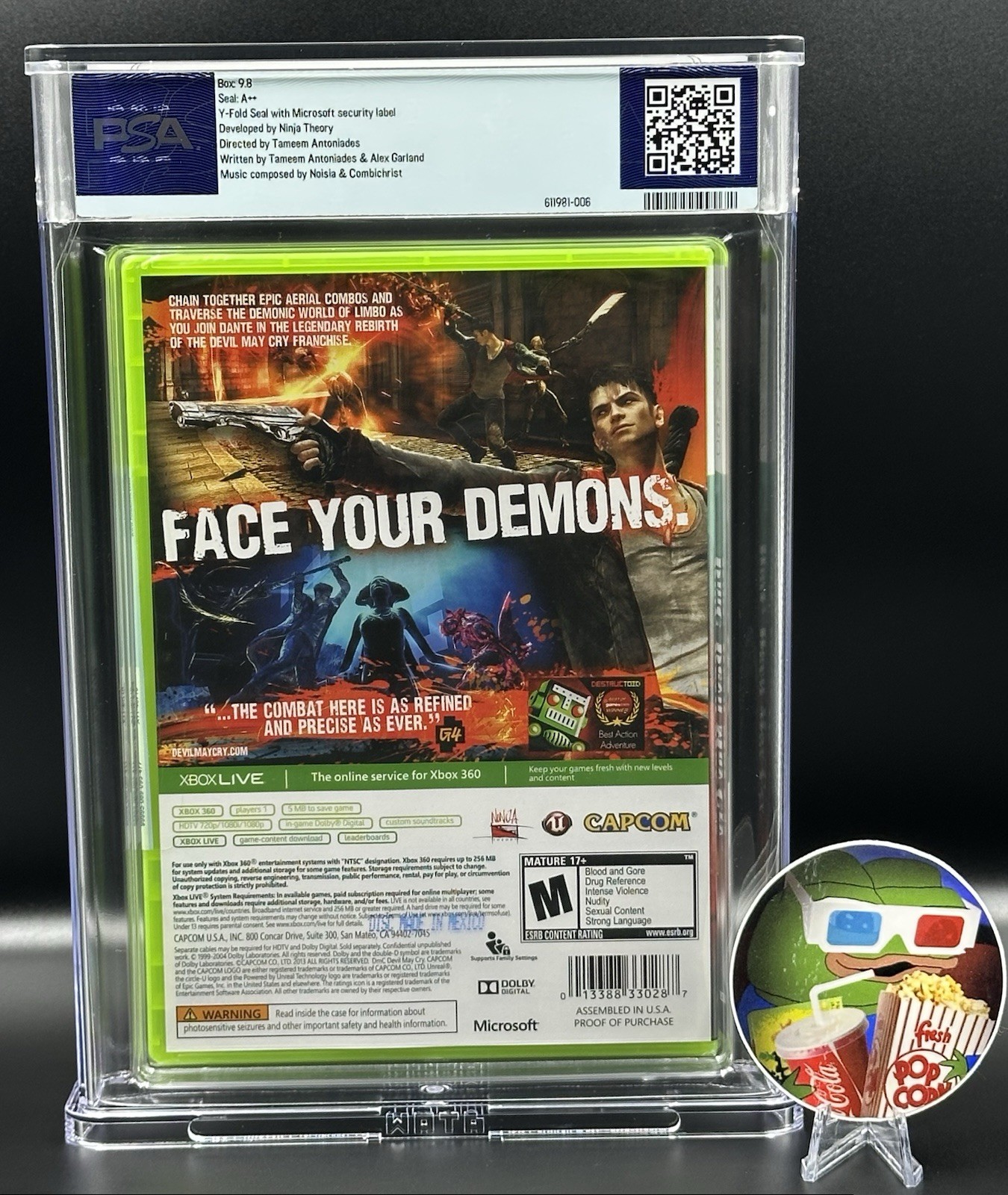DMC: Devil May Cry • PSA 9.8 A++ • Xbox 360