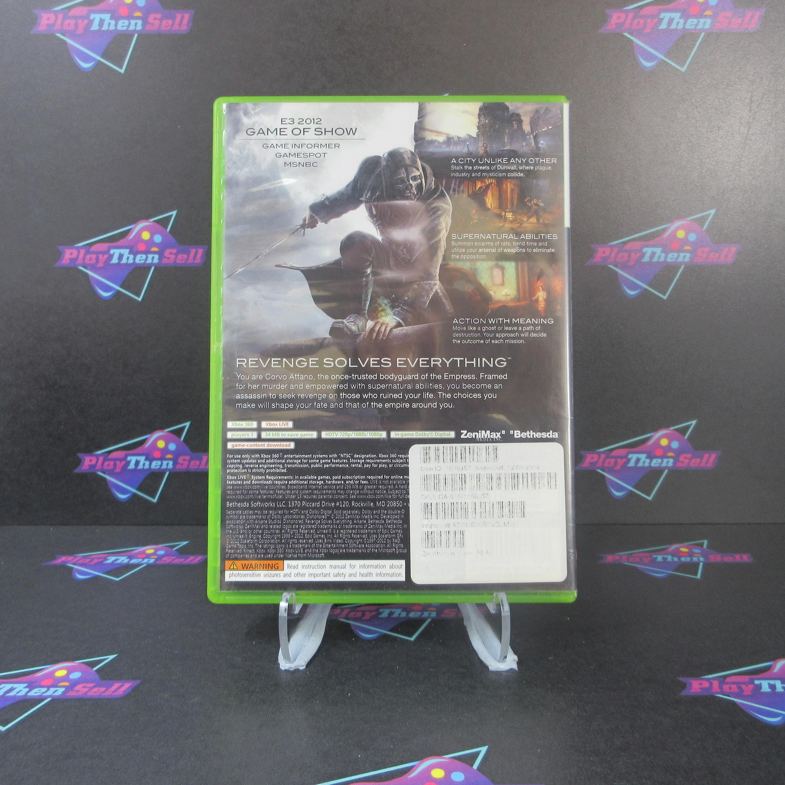 Dishonored Xbox 360 Complete – 1 Year Warranty VG