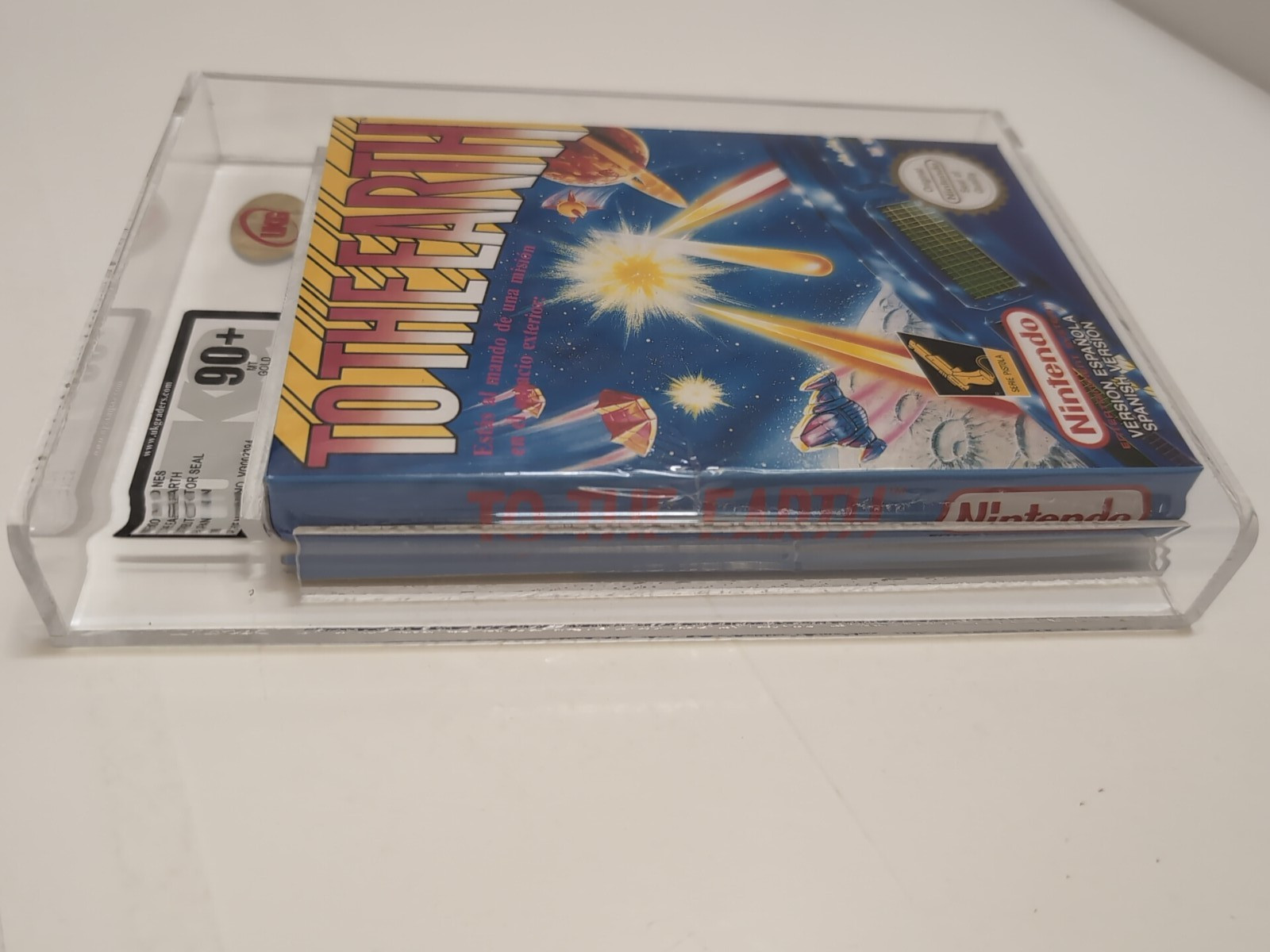 Nintendo Nes To The Earth PAL Spain UKG 90+ MT Gold
