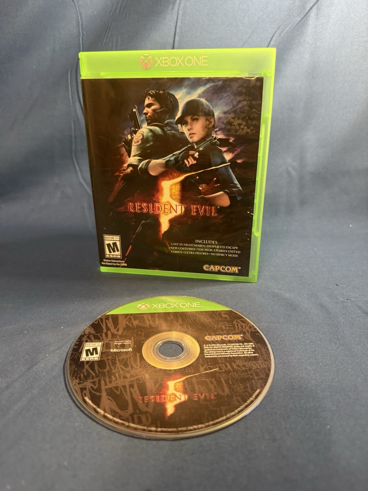Resident Evil 5 (Microsoft Xbox One, 2016) No Manual Tested