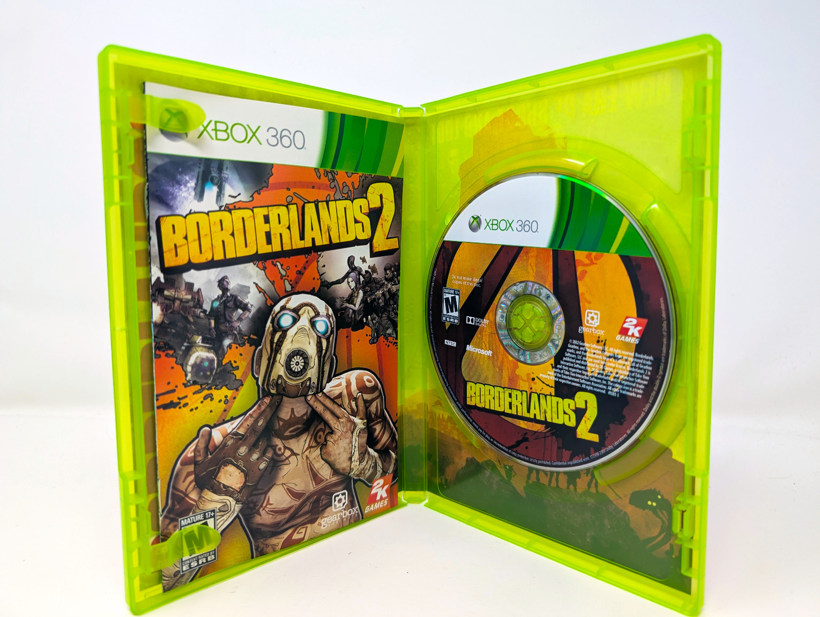 Borderlands 2 Xbox 360 Physical Disc Game with Original Case & Manual Tested