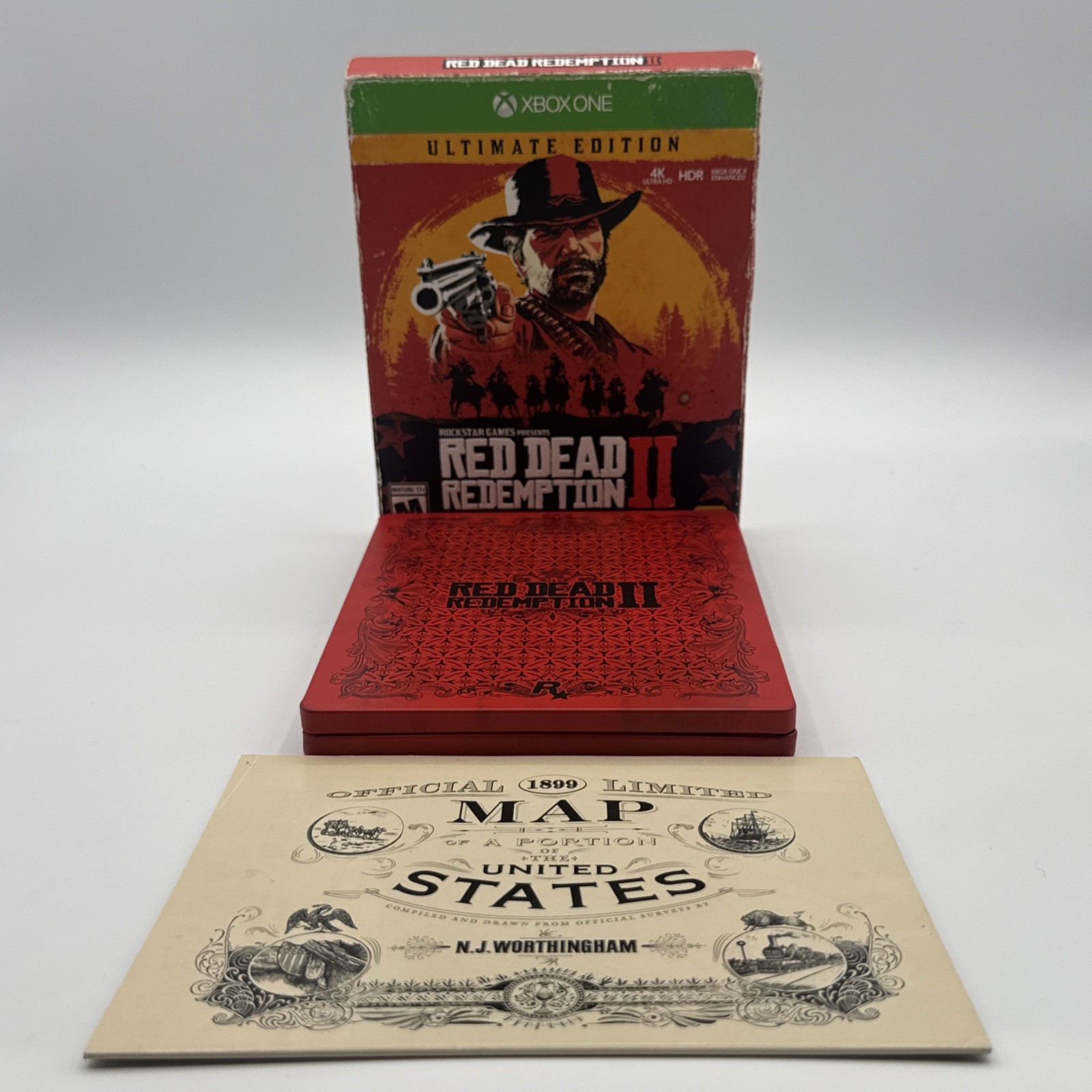 Red Dead Redemption 2 Ultimate Edition Xbox One CIB Steelbook + Maps