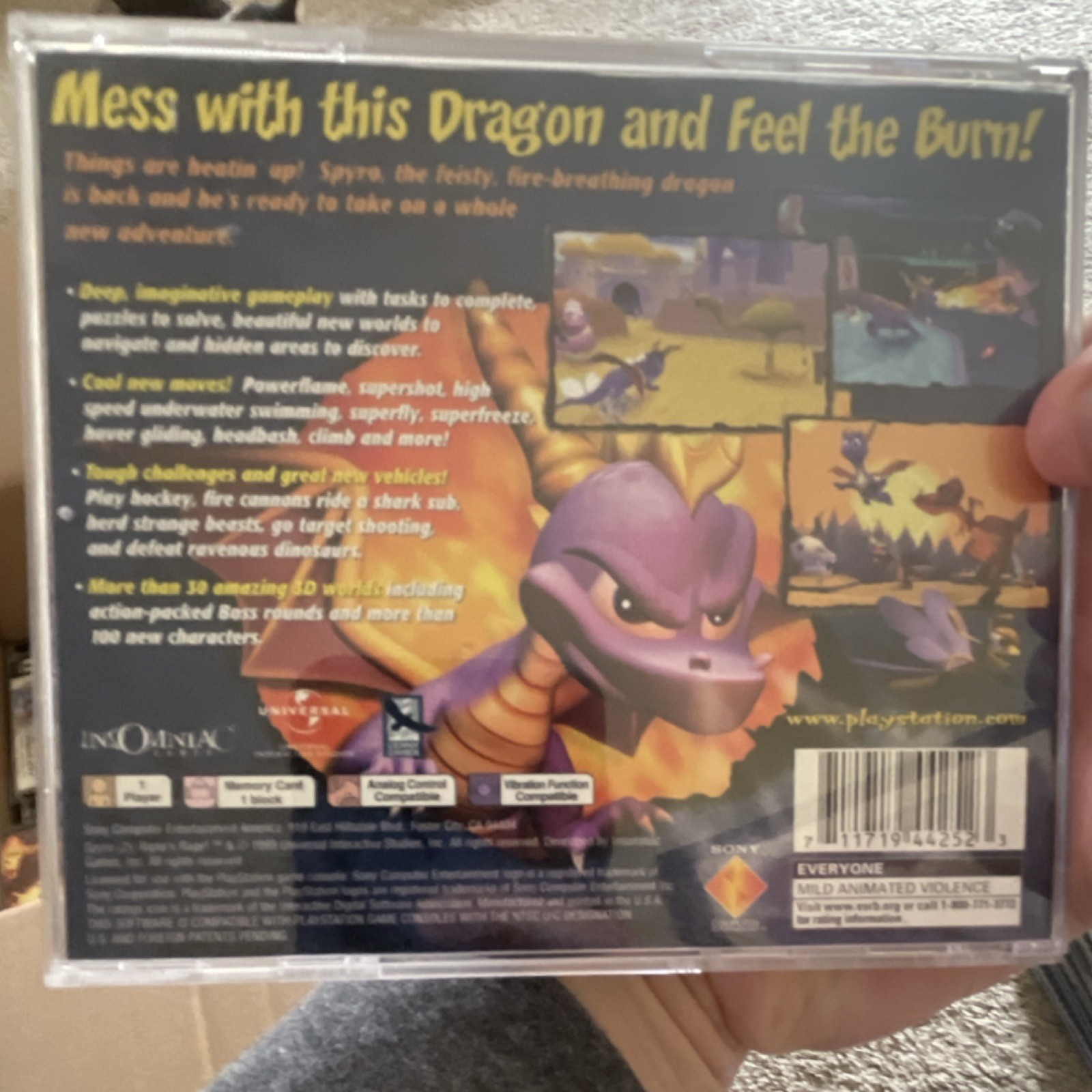 Sony Computer Entertainment Spyro 2: Ripto’s Rage! PS1 Action Platformer Manual…