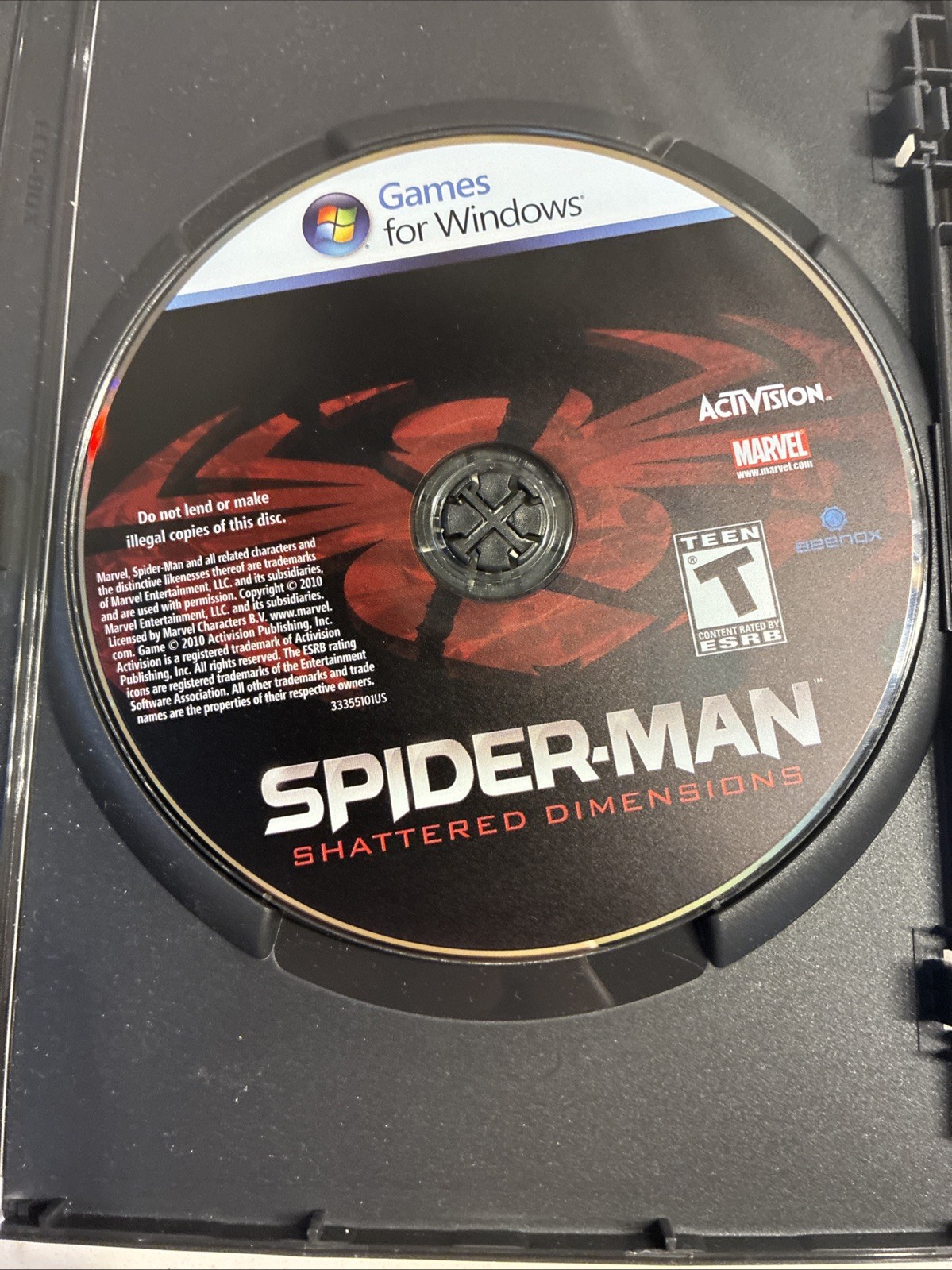 USED Spider-man Shattered Dimensions Games for windows Activision PC DVD 2010