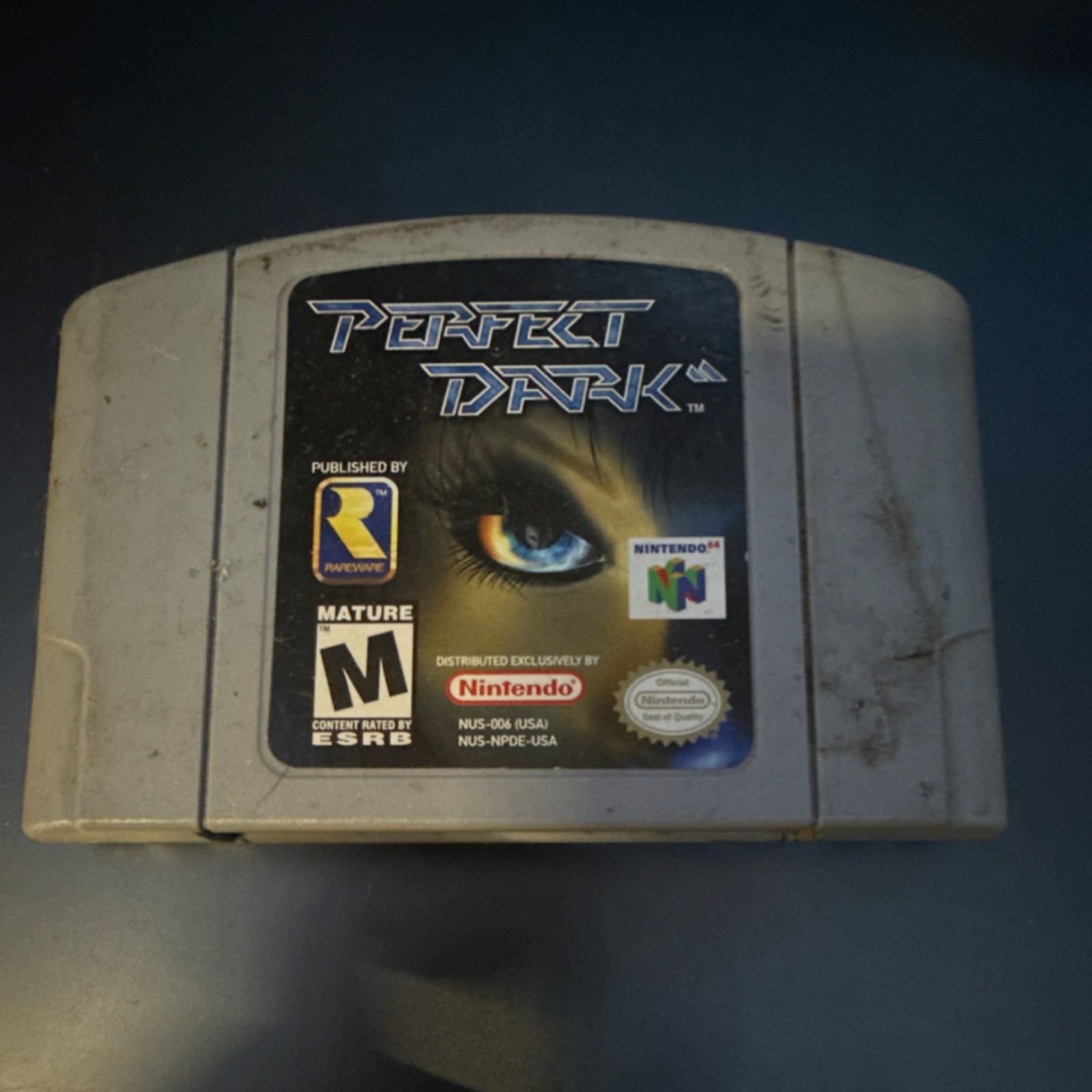 Perfect Dark Nintendo 64 Shooter Game Cartridge M Rated Multiplayer NTSC-U/C