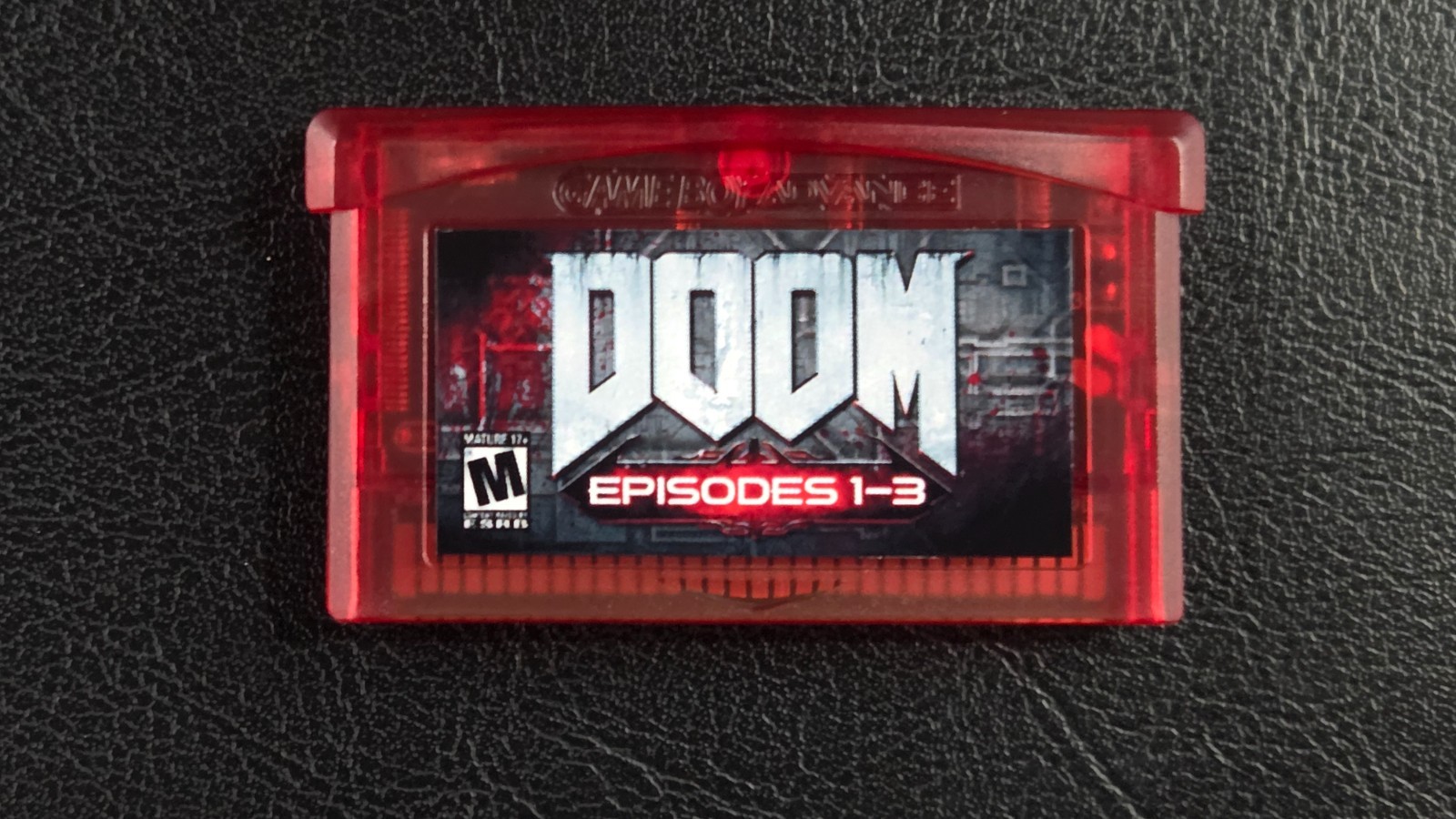 Doom Custom PC Conversion on Nintendo GBA Gameboy Advance Video Game