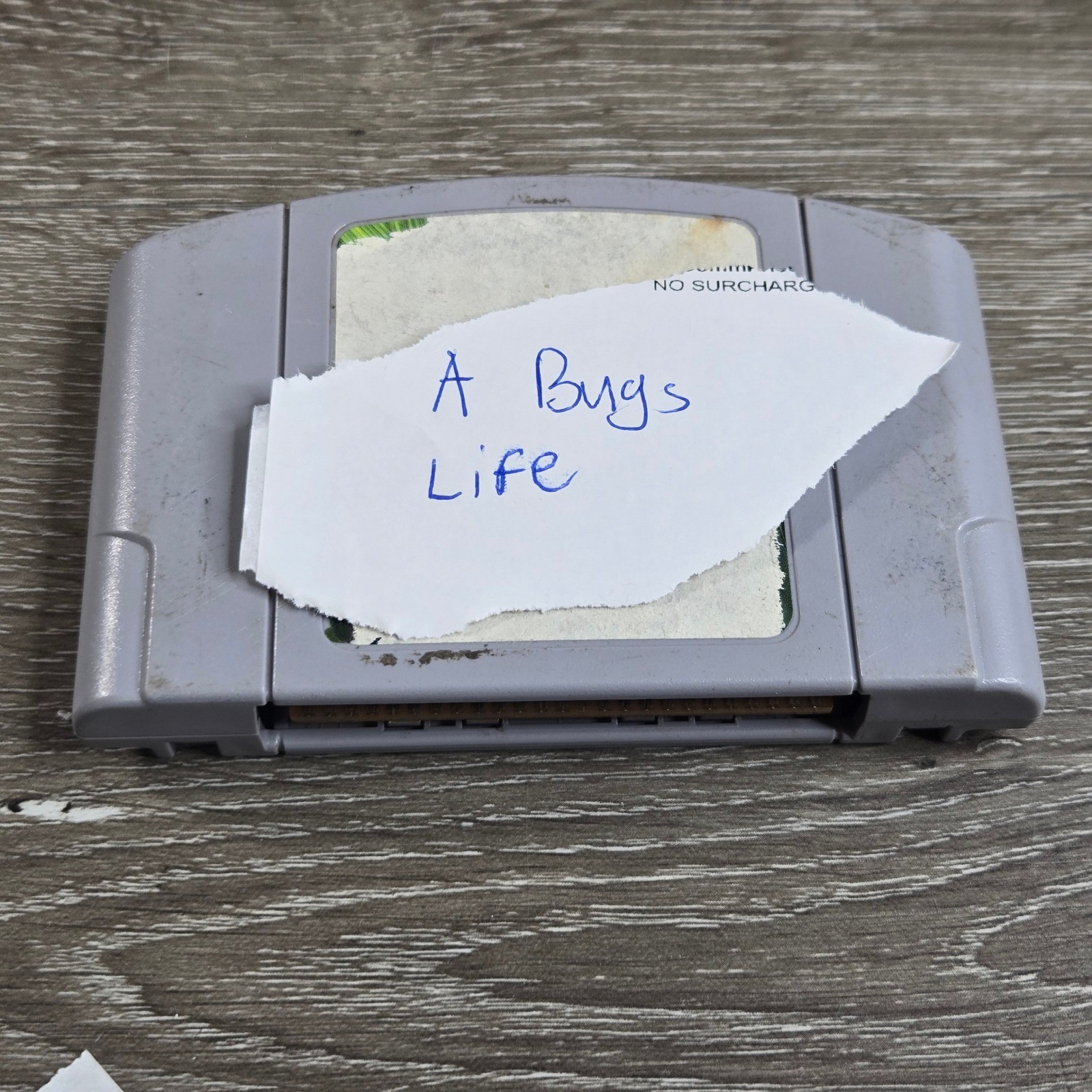 Nintendo NUS-006 A Bug’s Life Video Game N64 Gray Blockbuster Label Tested