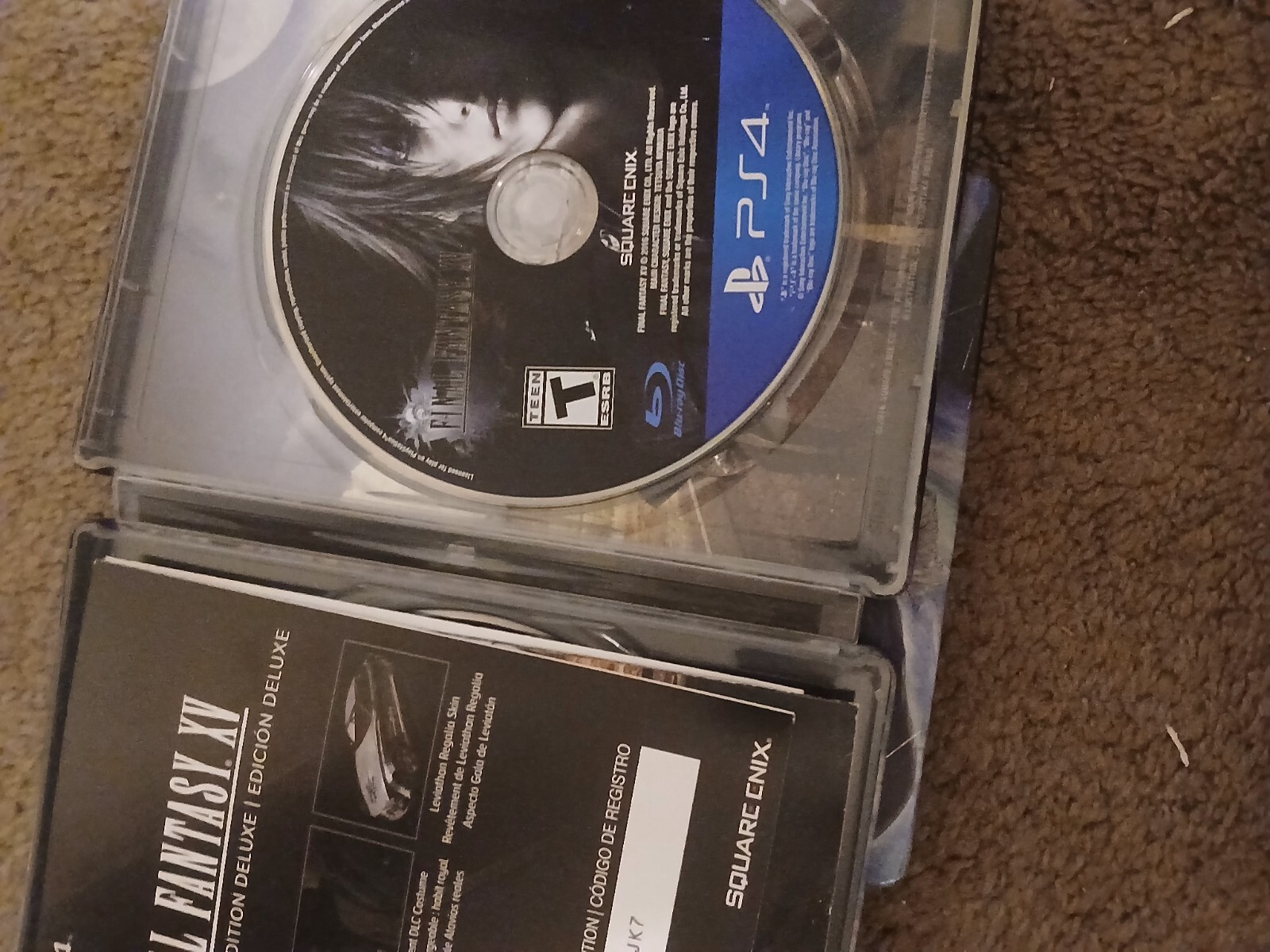 Authentic & Tested Final Fantasy XV Deluxe Edition Steelbook For PS4, Minty, Cib