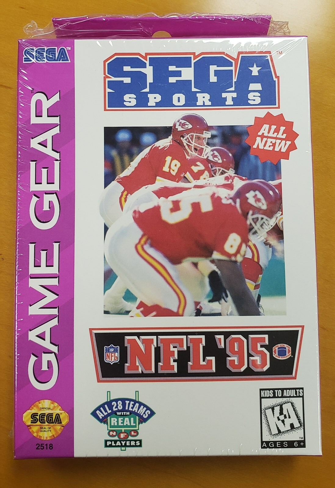 New Sega Game Gear ” NFL 95 ” SEGA SPORTS”