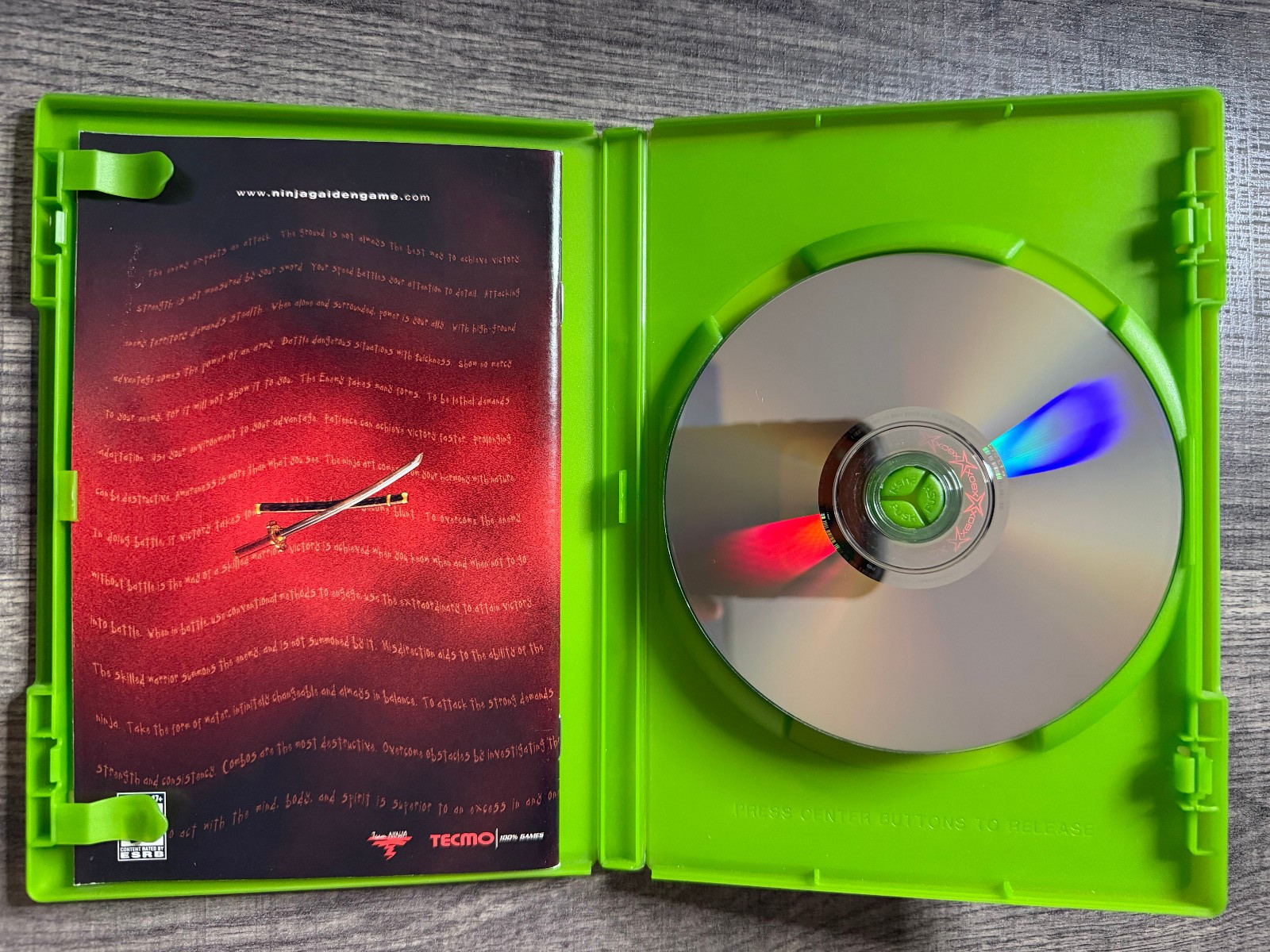 Ninja Gaiden (Original Xbox) Plays on Xbox 360 Xbox One Series X BC Tested Game