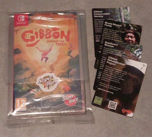 Gibbon: Beyond the Trees Super Rare Games #121 for Nintendo Switch CARD!