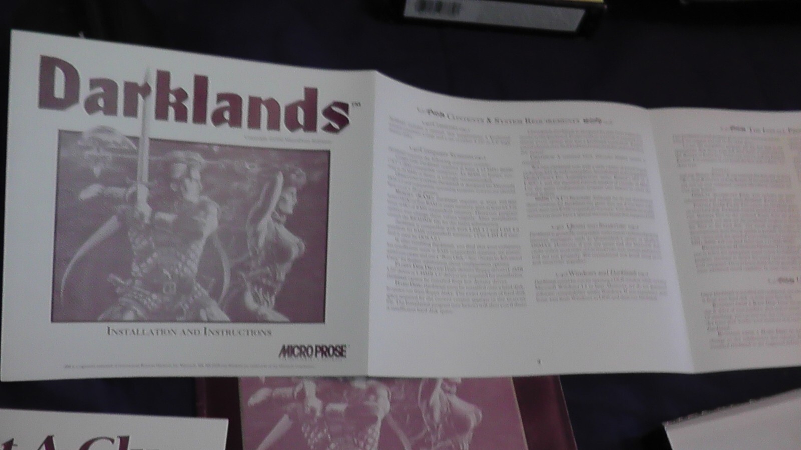 big box PC game Darklands RPG Medieval Germany IBM floppy disks micro prose 1992