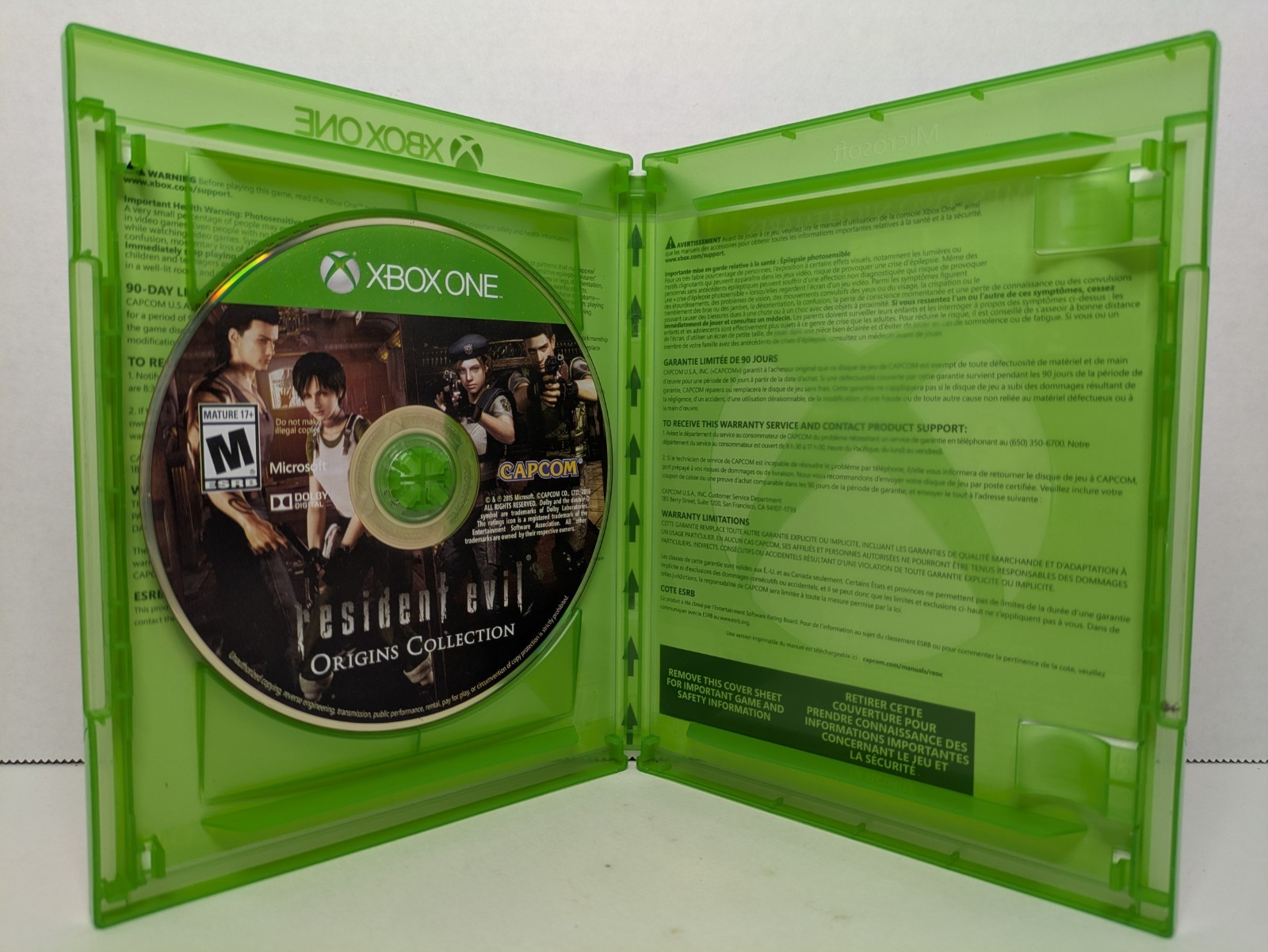 Resident Evil Origins Collection (Microsoft Xbox One, 2016) Tested Working