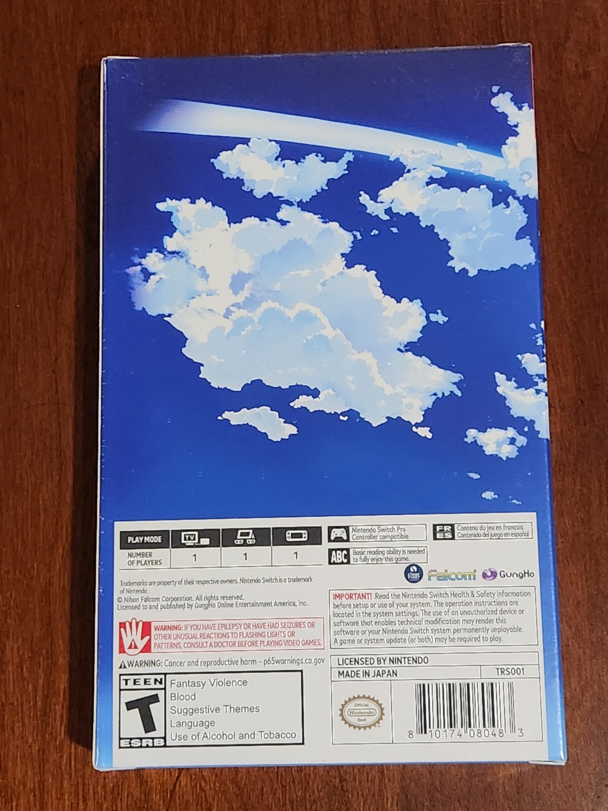 Ships Safe! Trails In The Sky 1st Chapter Steelbook – Switch Limited Run Games