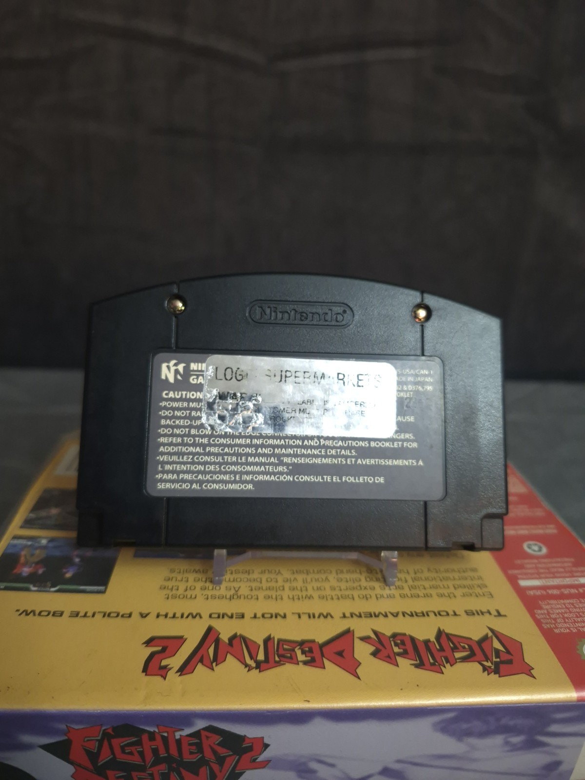 Fighter Destiny 2 Nintendo 64 Authentic Game Cartridge W/ Case Cleaned/Tested