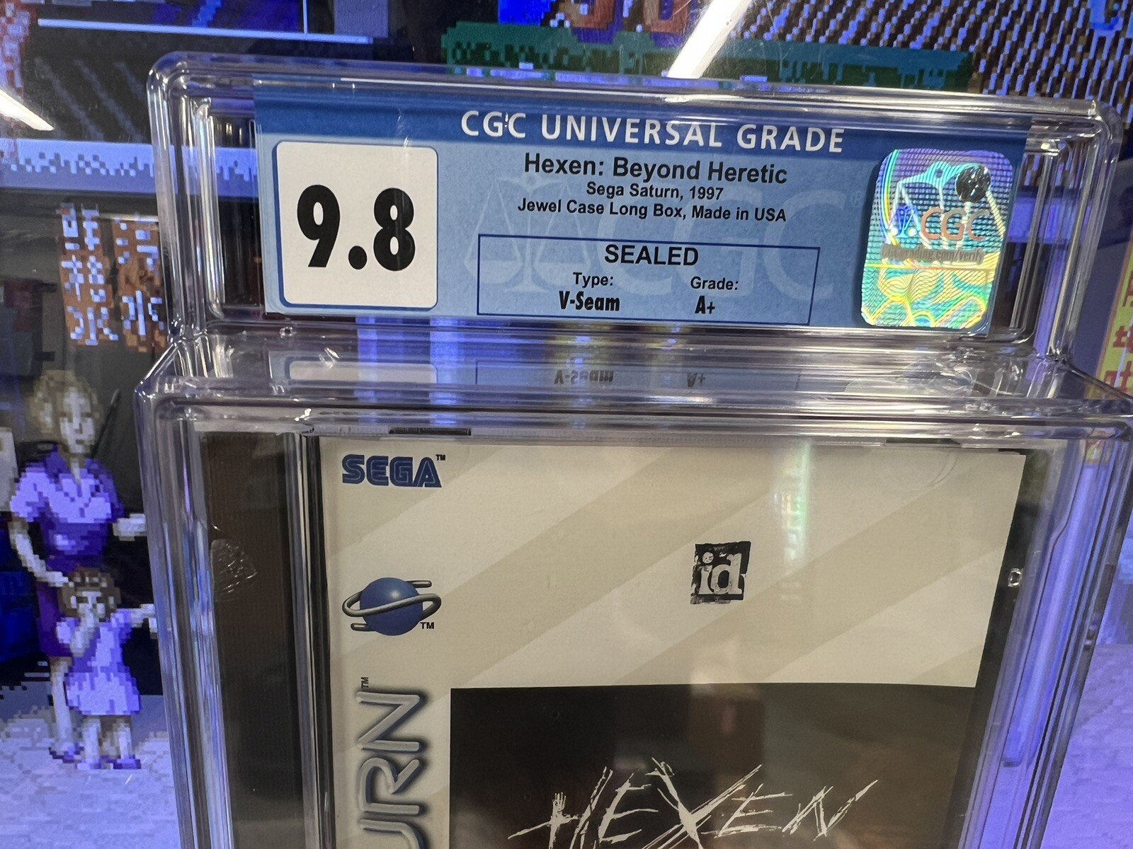 1997 Sega Saturn Hexen id Software First Person Shooter FPS CGC 9.8 A+ Sealed