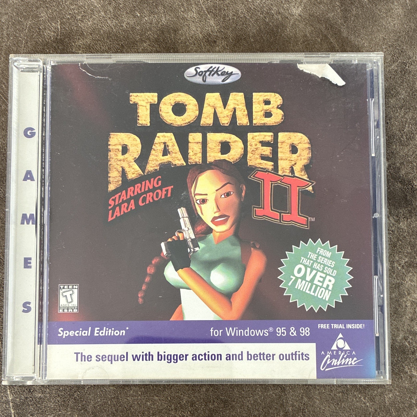 Tomb Raider 2 PC CD-ROM Mint Disc Complete Vintage Action Adventure