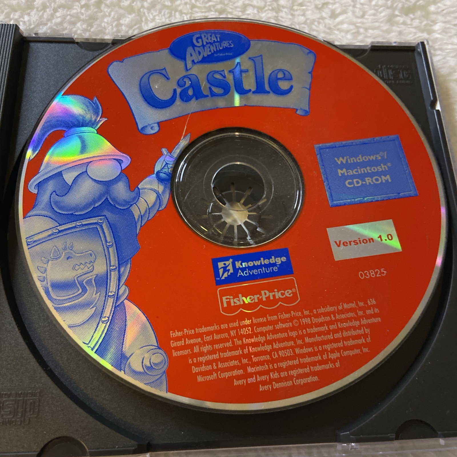 Great Adventures Castle PC CD Rom Ages 4-7 Fisher Price Vtg