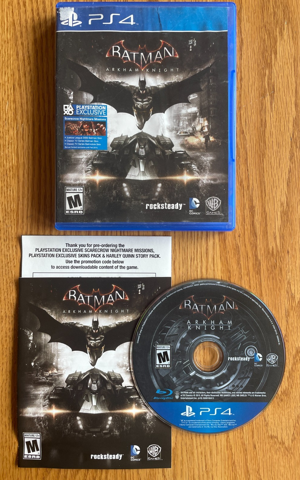 Batman: Arkham Knight (PlayStation 4, PS4) Tested Working CIB Clean Disc
