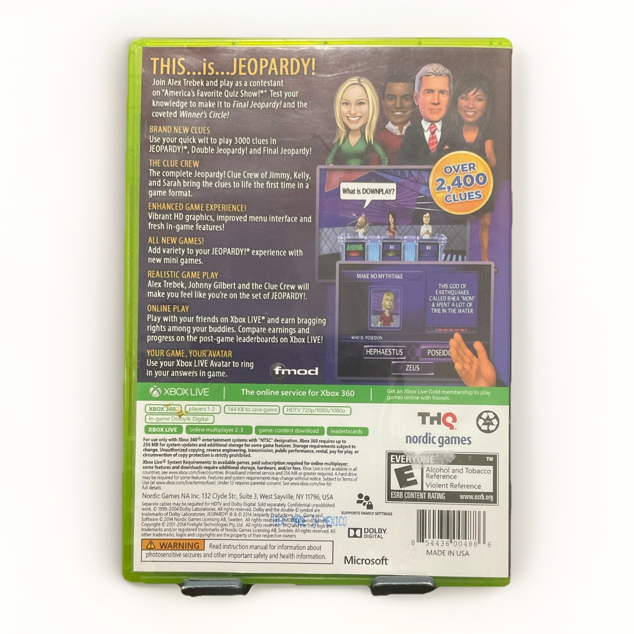 Jeopardy (Microsoft Xbox 360, 2012) CIB