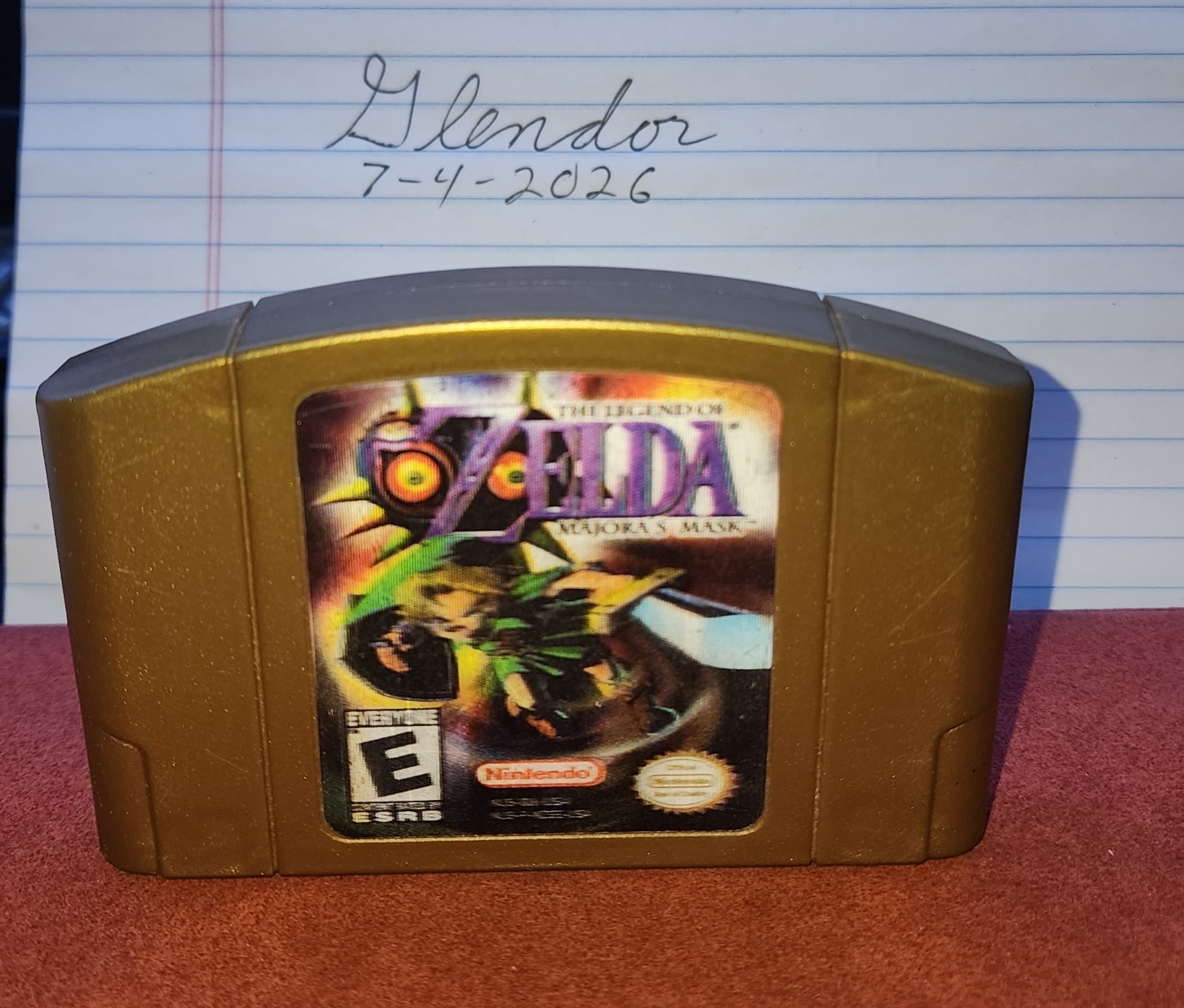 The Legend of Zelda: Majora’s Mask (Nintendo 64, 2000) Holographic Gold Tested