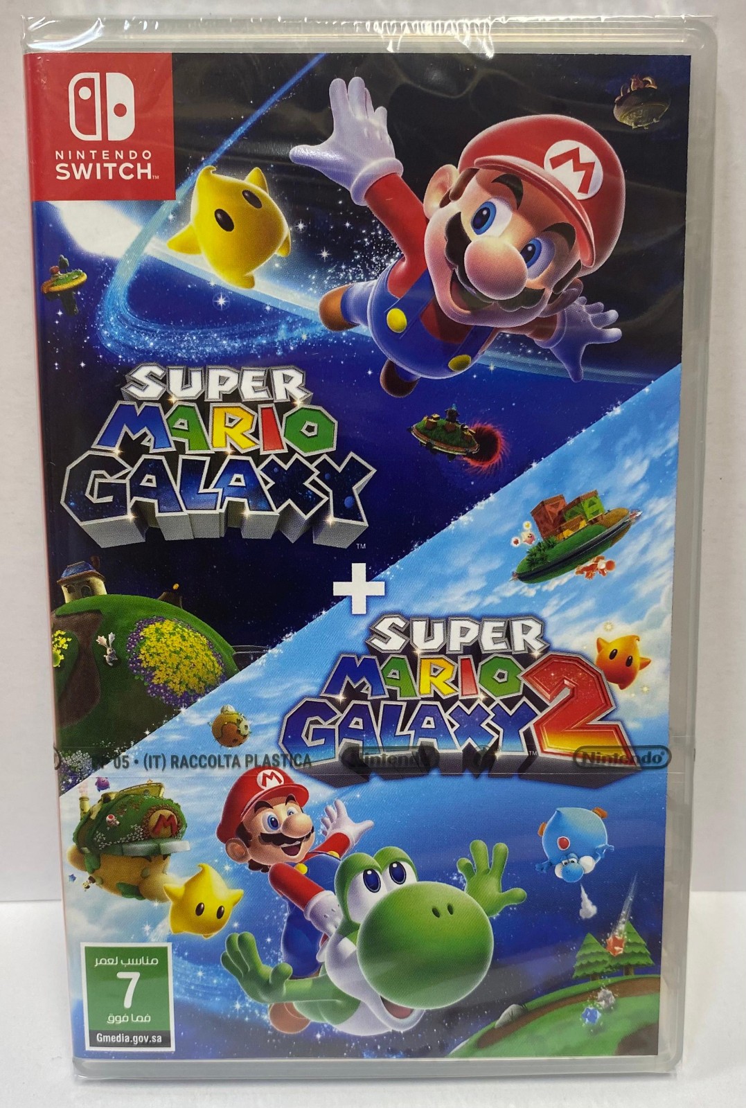 Super Mario Galaxy + Super Mario Galaxy 2 (3D Platformer) Switch New Sealed