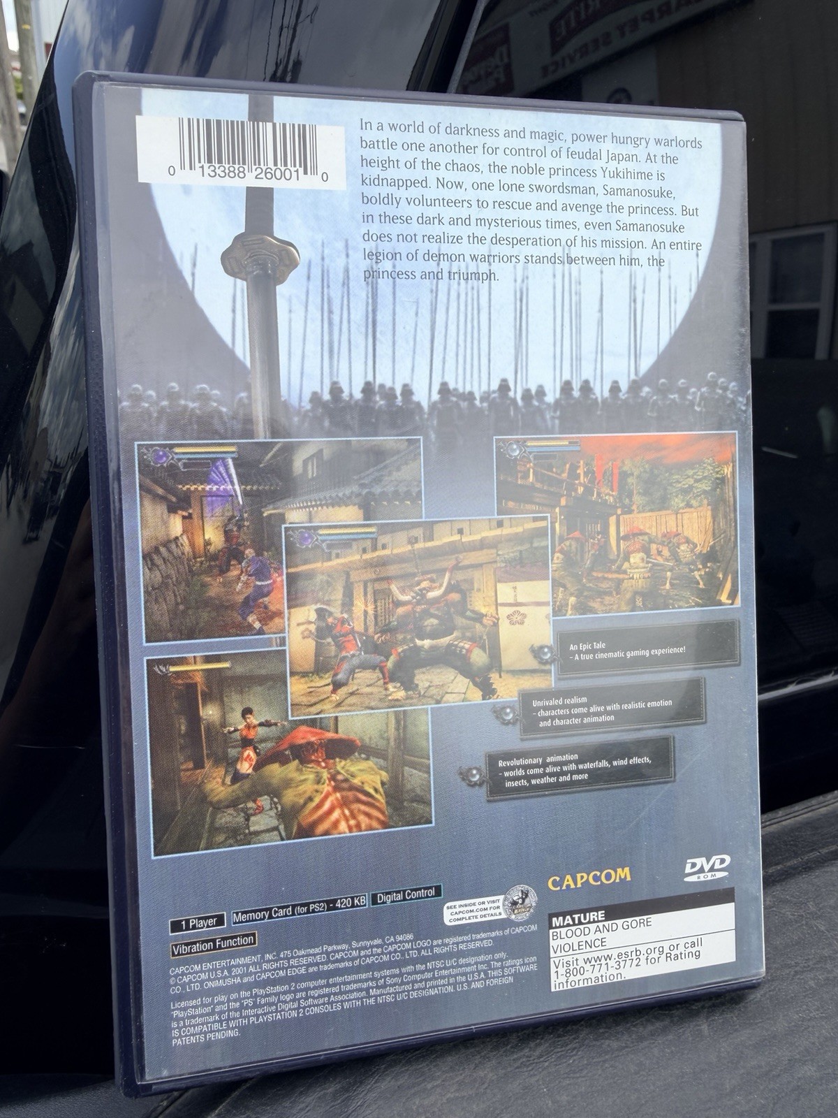 Onimusha Warlords (PlayStation 2 , PS2) CIB Complete With Manual *TESTED*